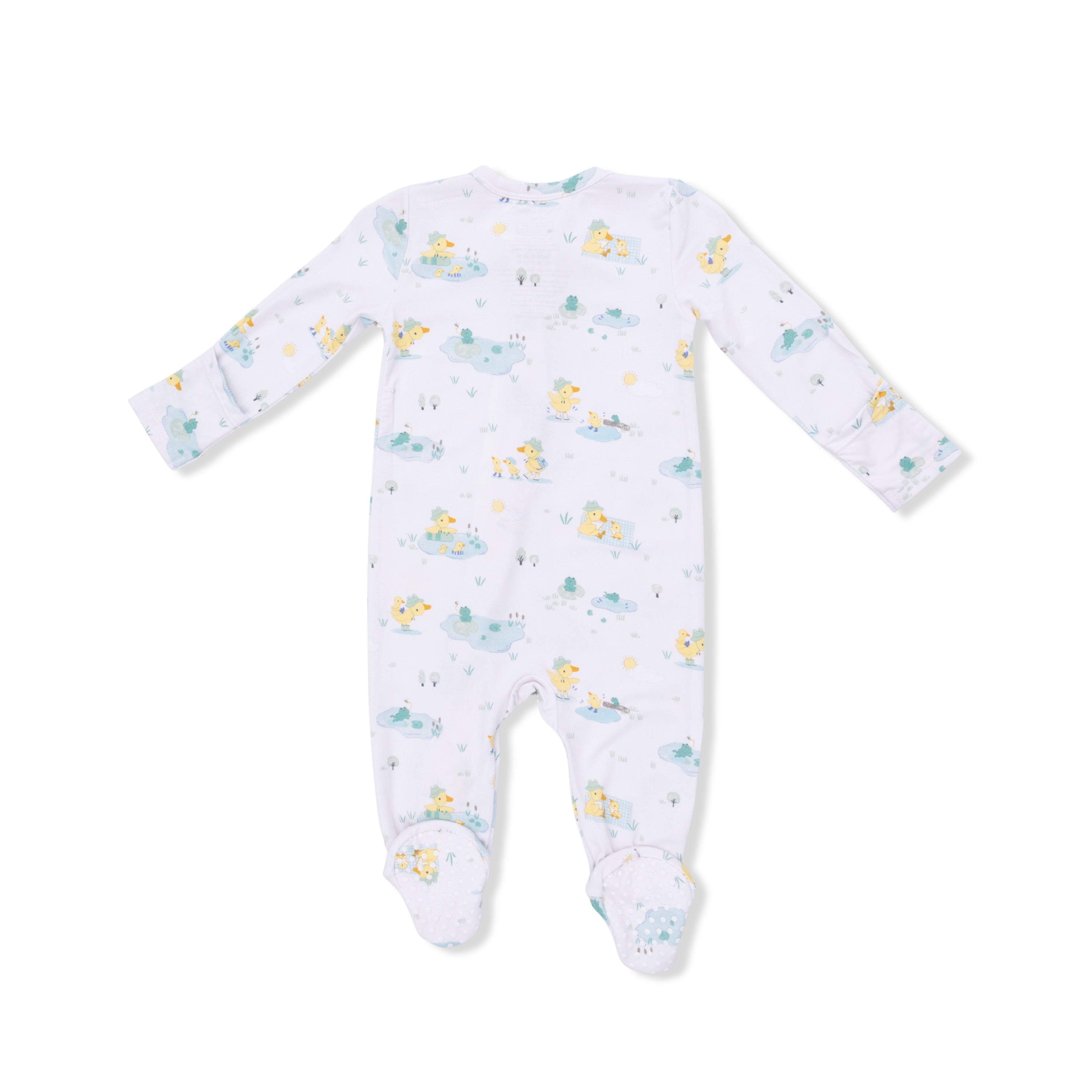 Frog And Duck Pond - 2 Way Zipper Footie
