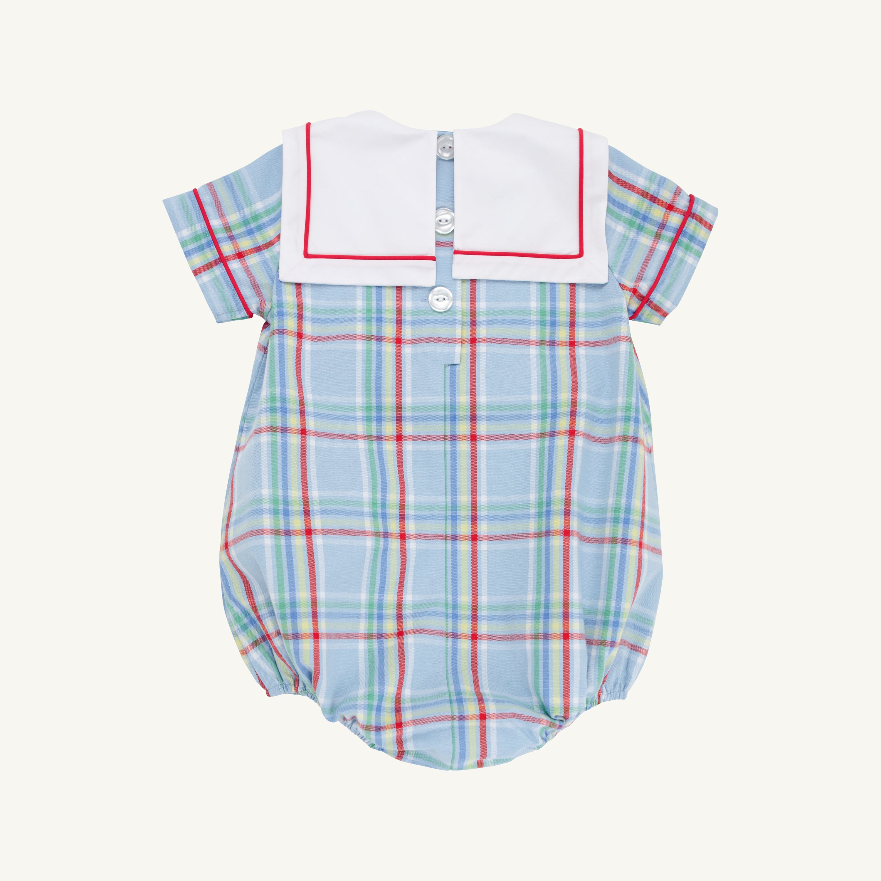 TBBC Townes Top Sail Bubble- Woven Yarn: Kensington Court Plaid/Worth Ave White