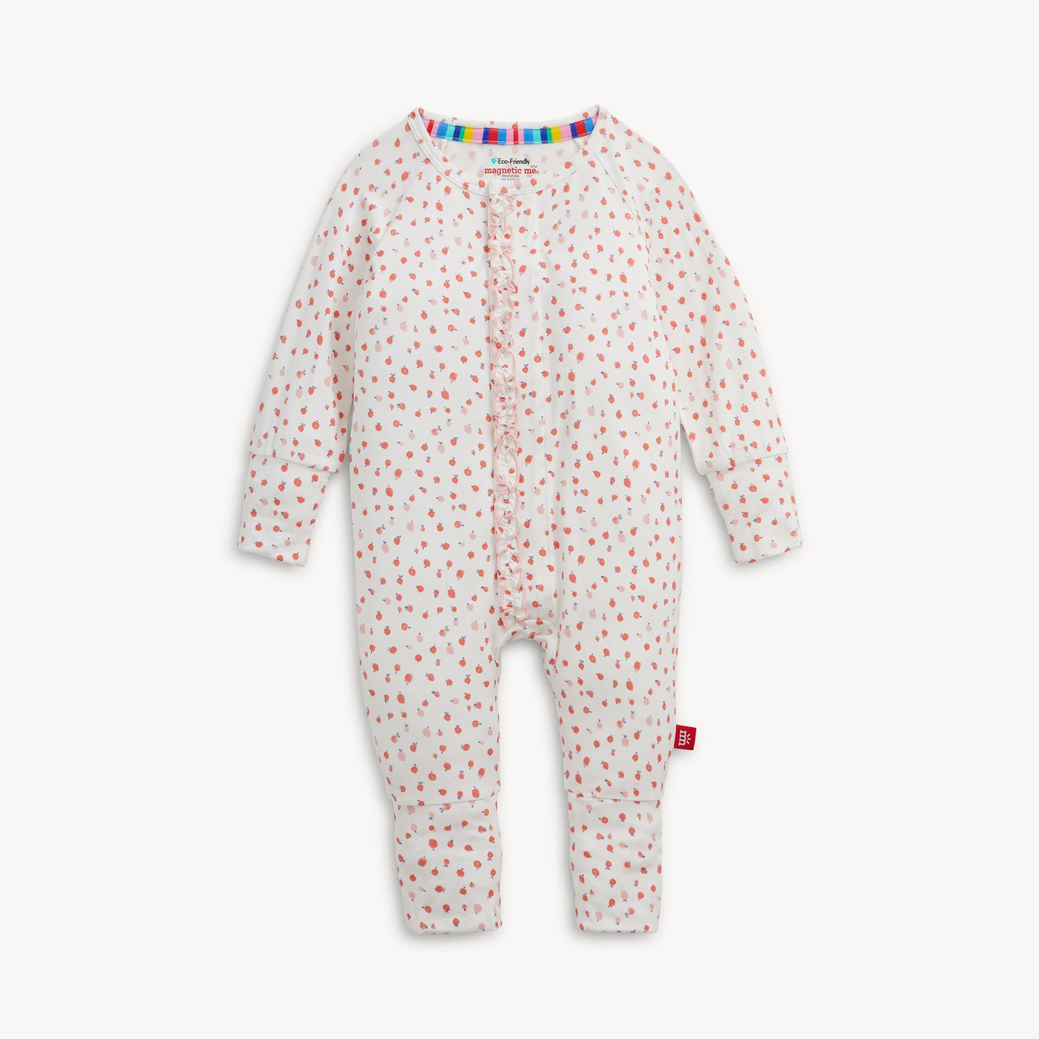 Apple Blossom Magnetic Modal Ruffle Convertible Coverall