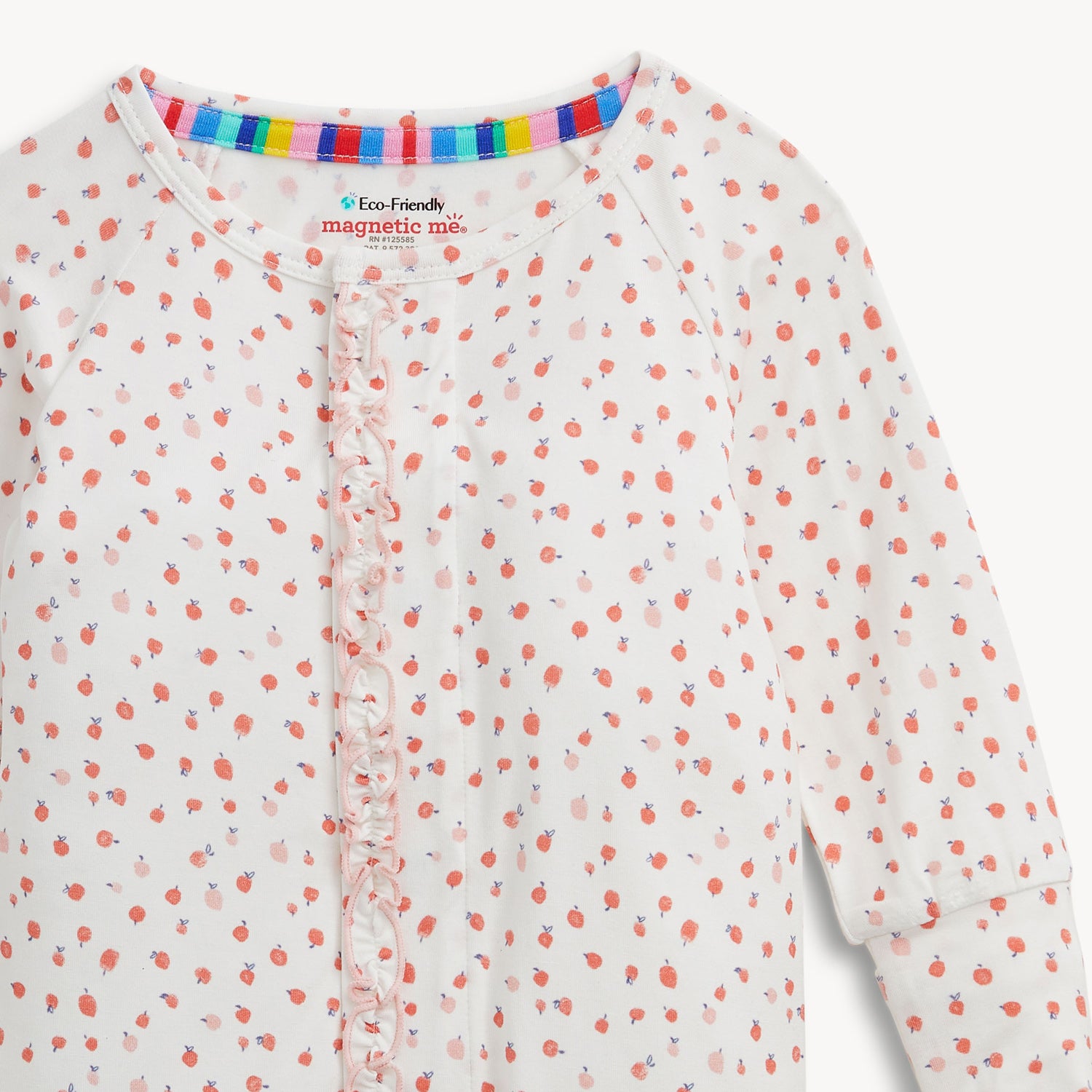 Apple Blossom Magnetic Modal Ruffle Convertible Coverall