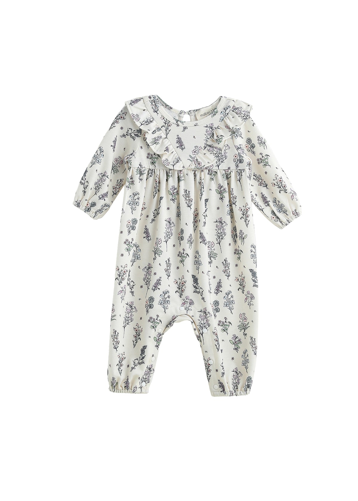 Gracie Romper: Purple Floral