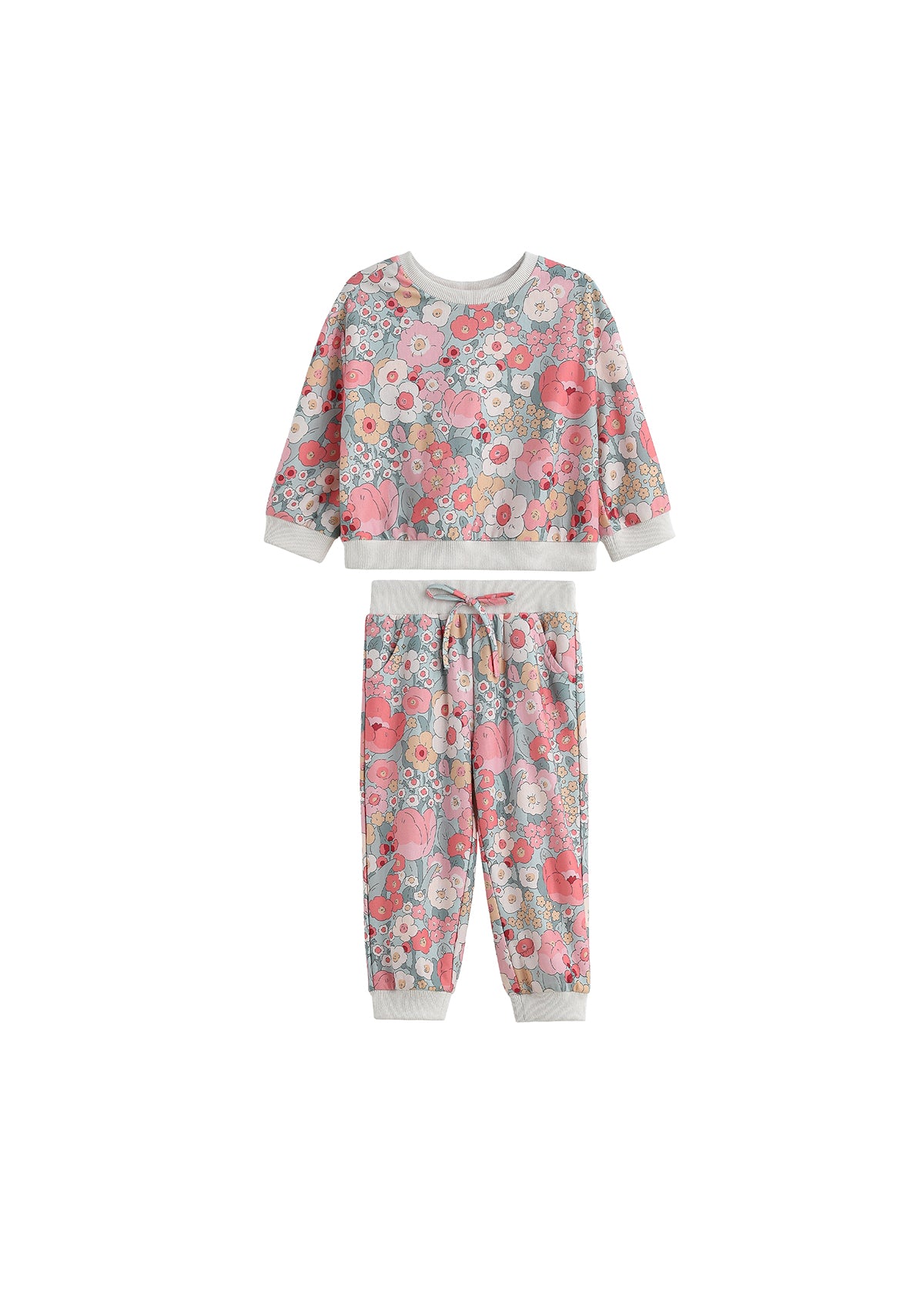 Eliza Pant Set: Pink Floral