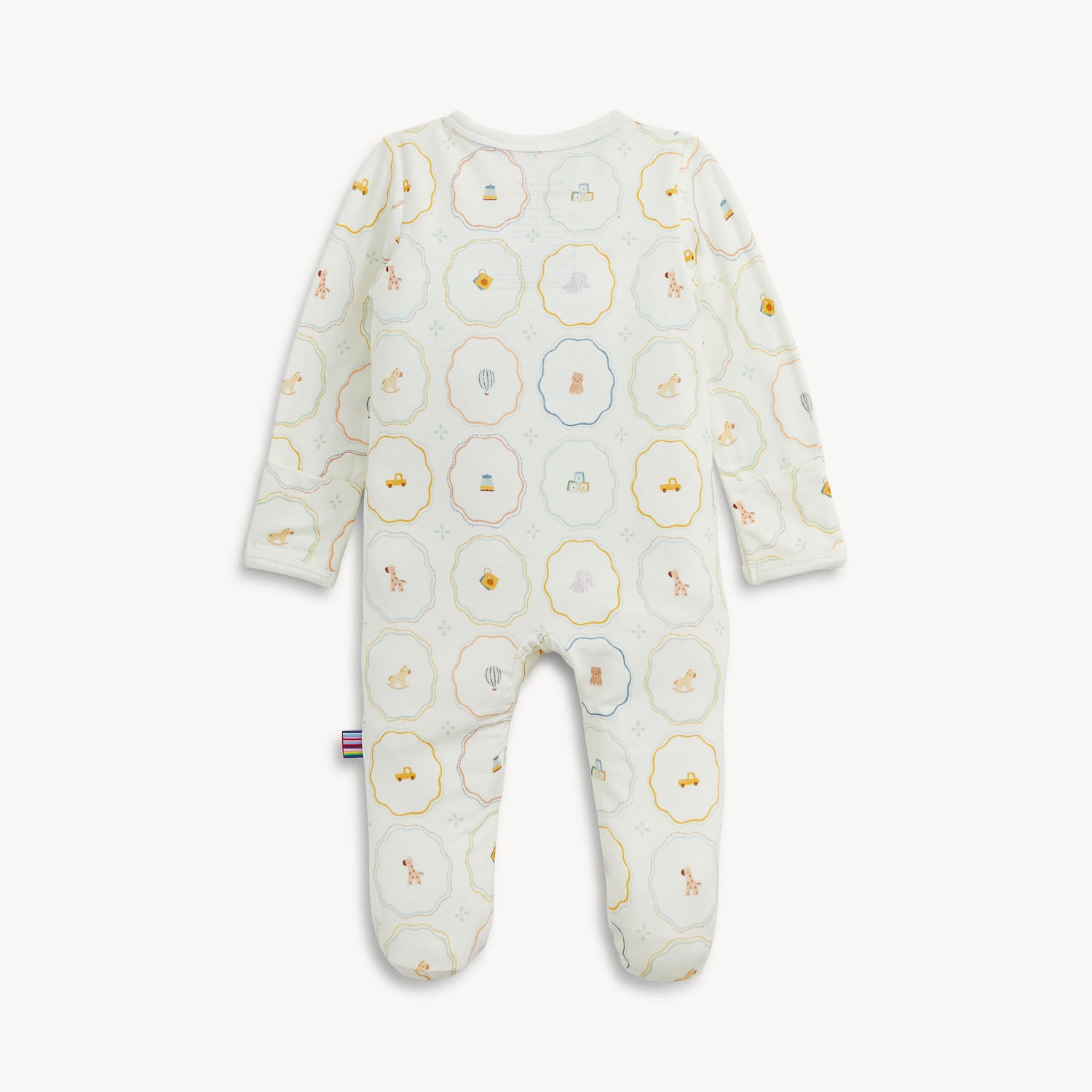 Nursery Magic Magnetic Modal Footie: Cream