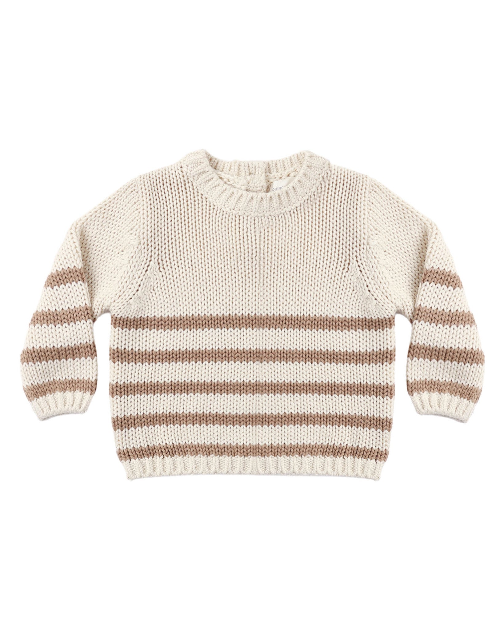Rex Sweater: Almond Stripe