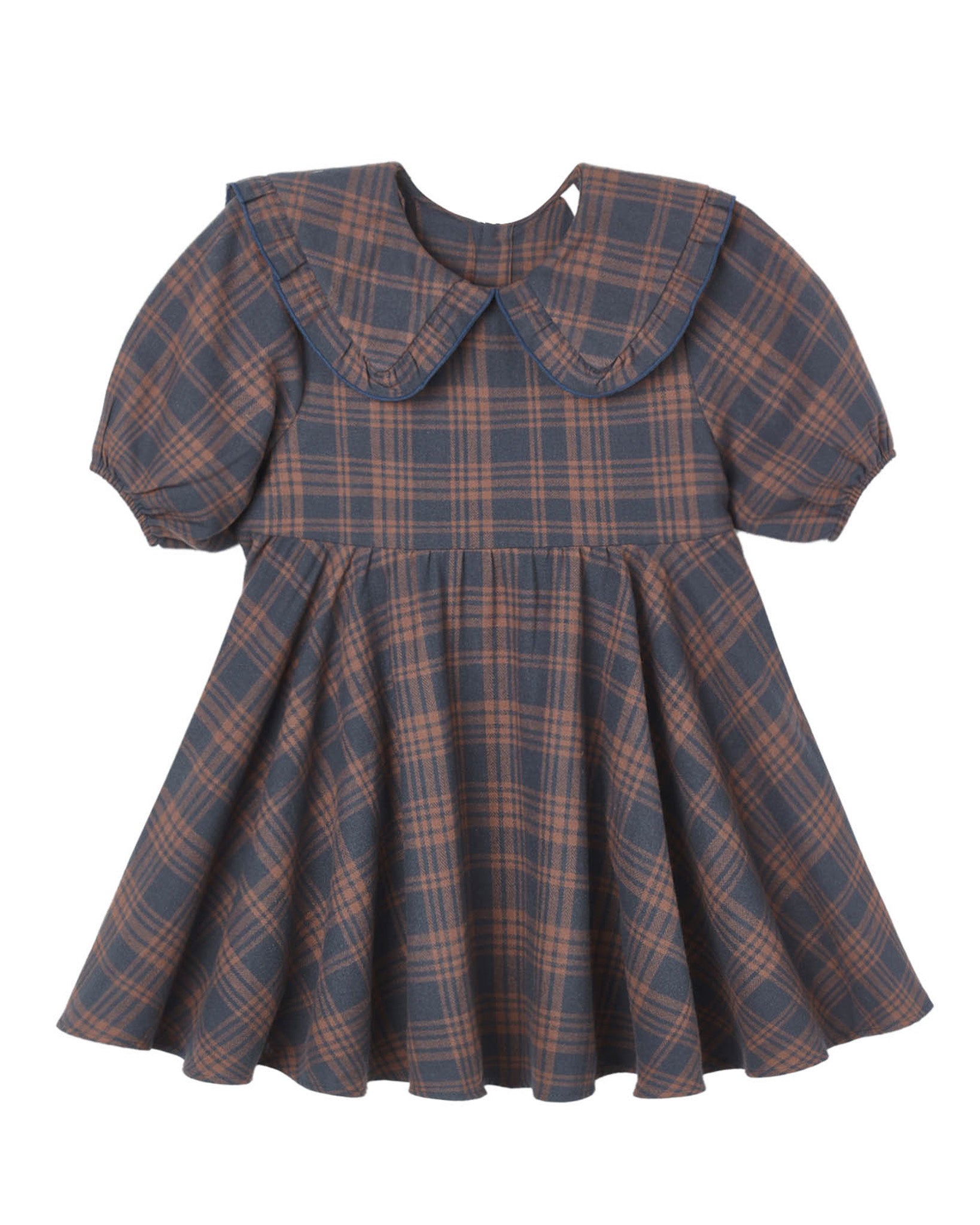 Camille Dress: Midnight Plaid