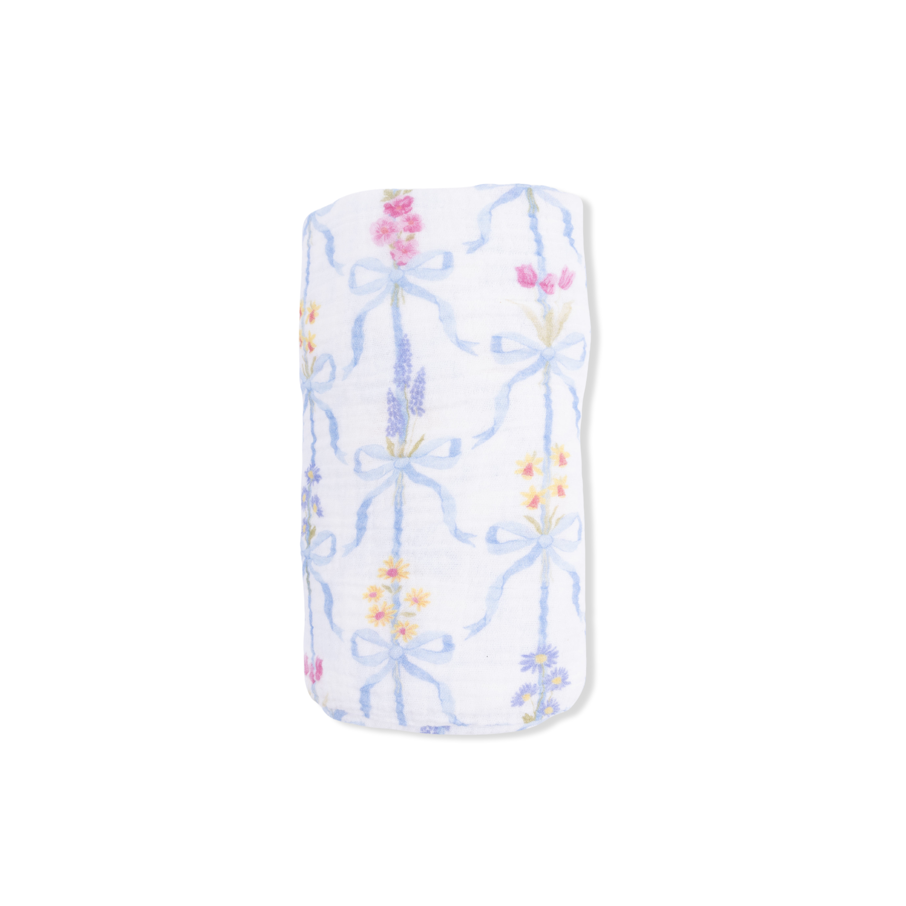 Ribbon Bouquets Swaddle Blanket