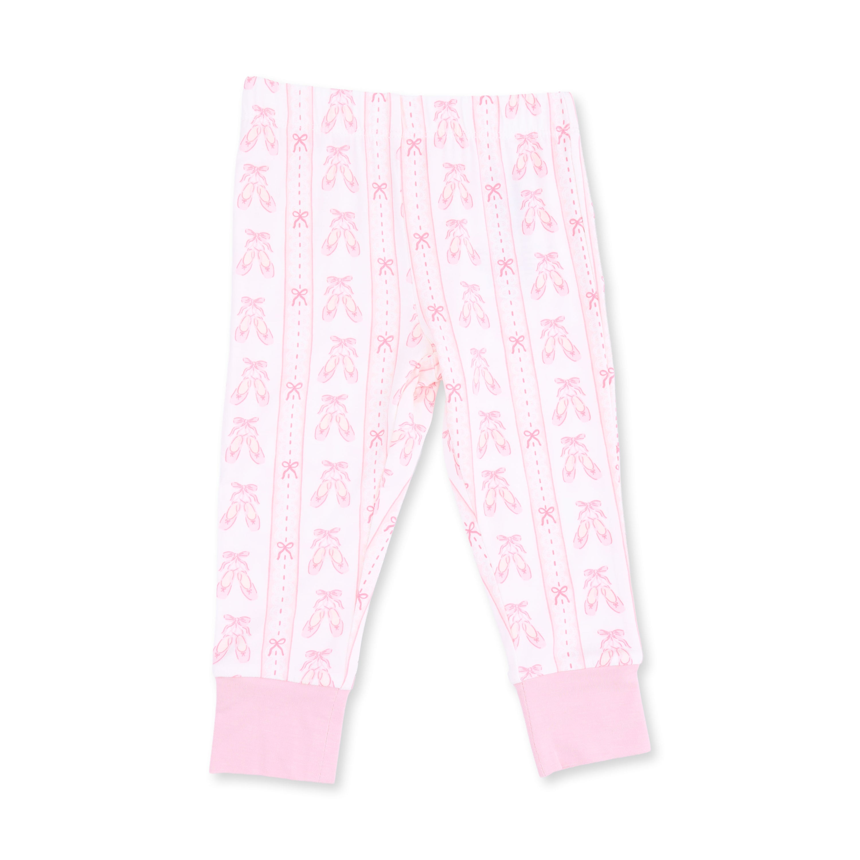 Ballet Shoes Ribbon Stripe Long Sleeve Loungewear Set