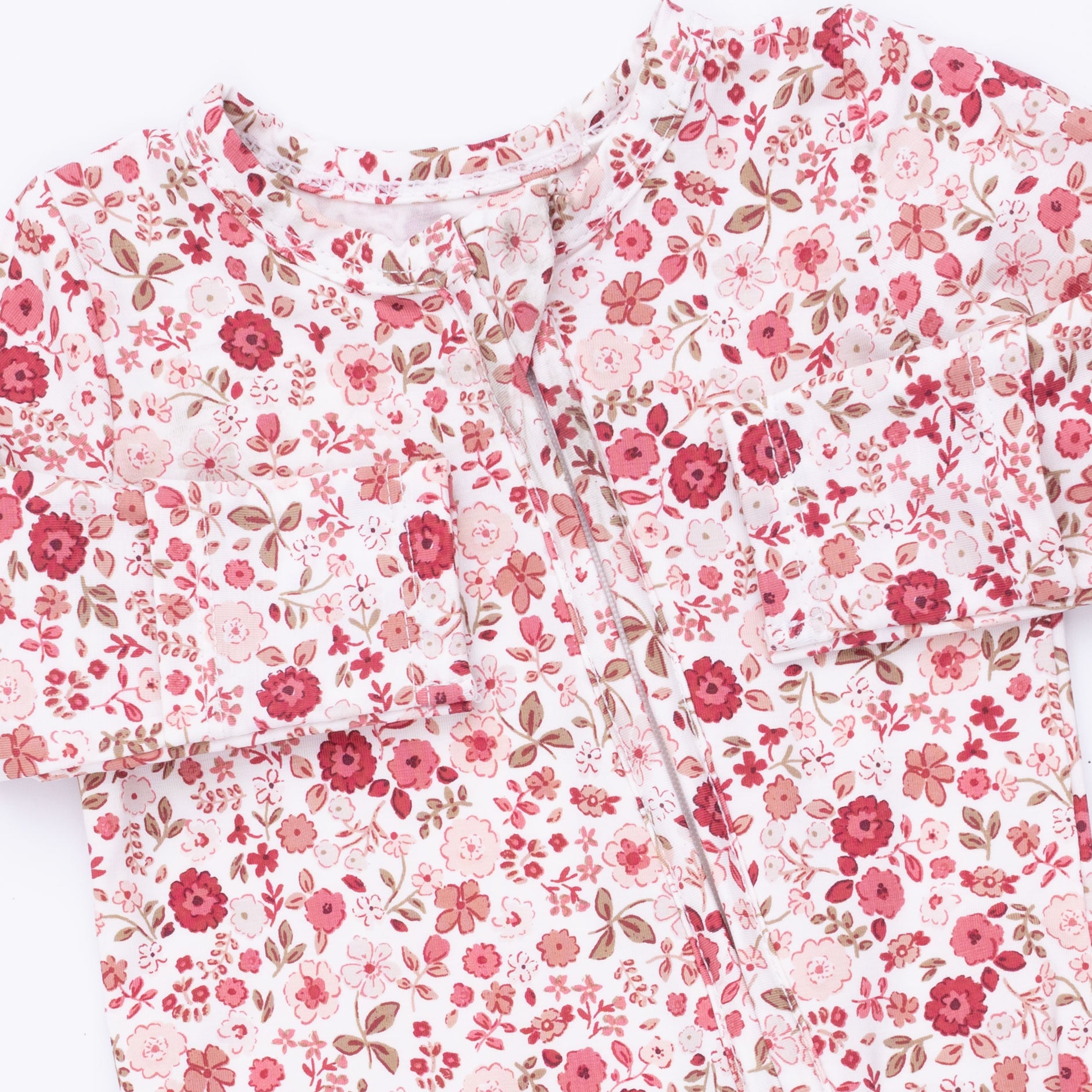 Serene Floral 2 Way Ruffle Back Zipper Footie $17.00 $36.00 MSRP