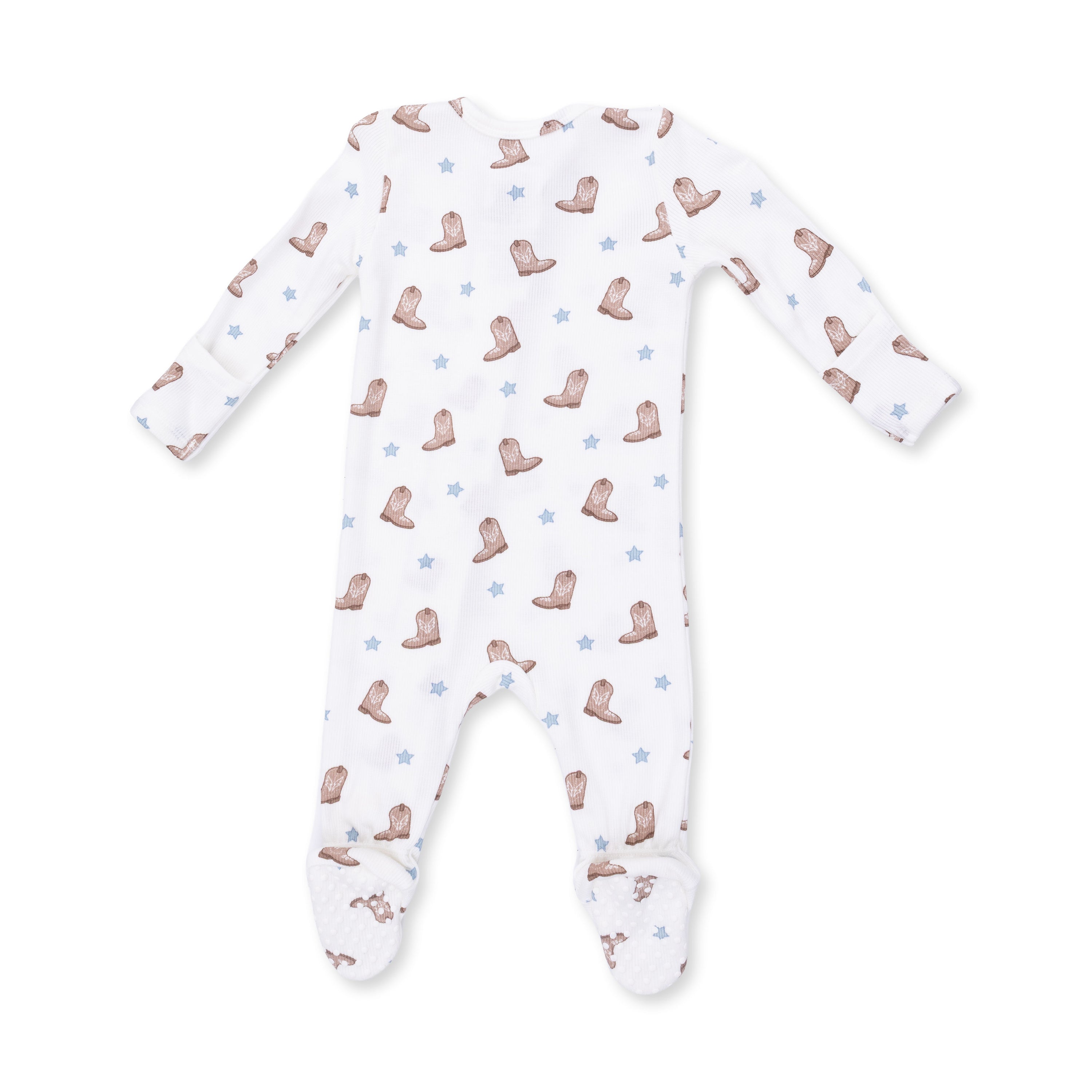 Mini Cowboy Boots 2 Way Zipper Footie