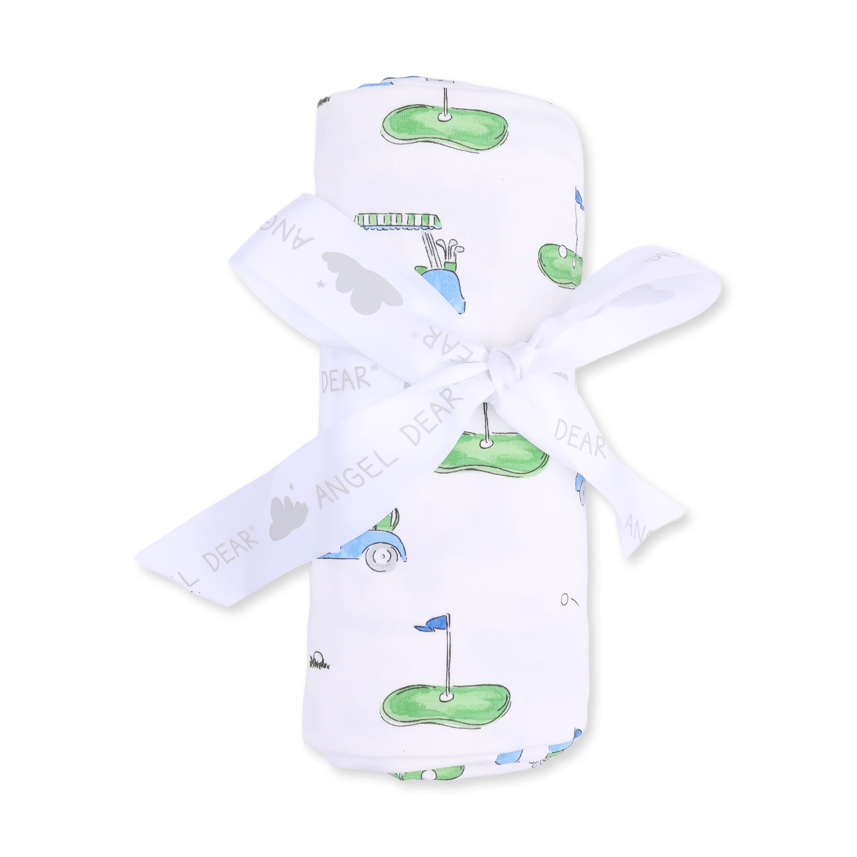 Golf Carts Blue Swaddle Blanket