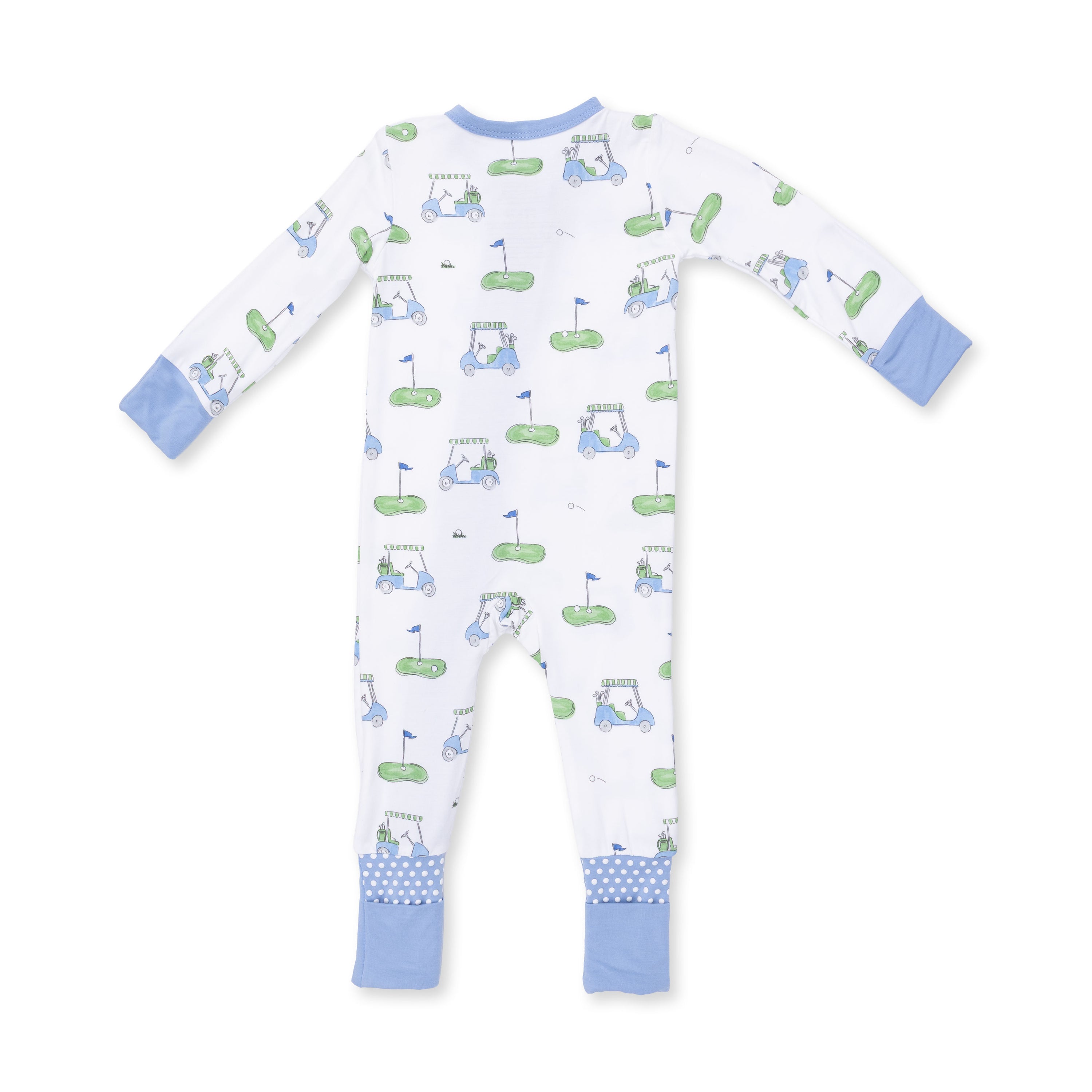 Golf Carts Blue Convertible Romper