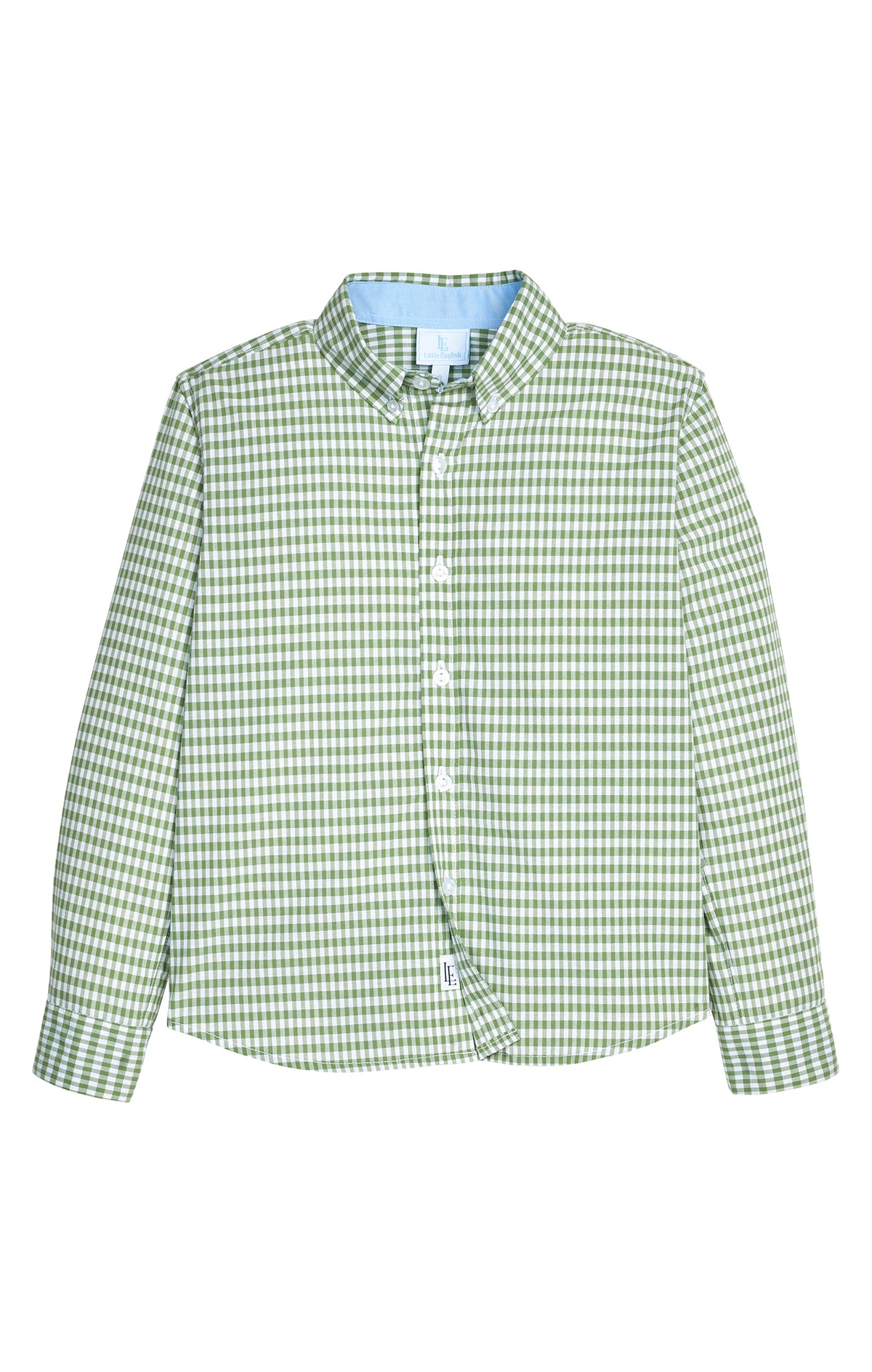 Classic Button Down Shirt: Watercress Gingham