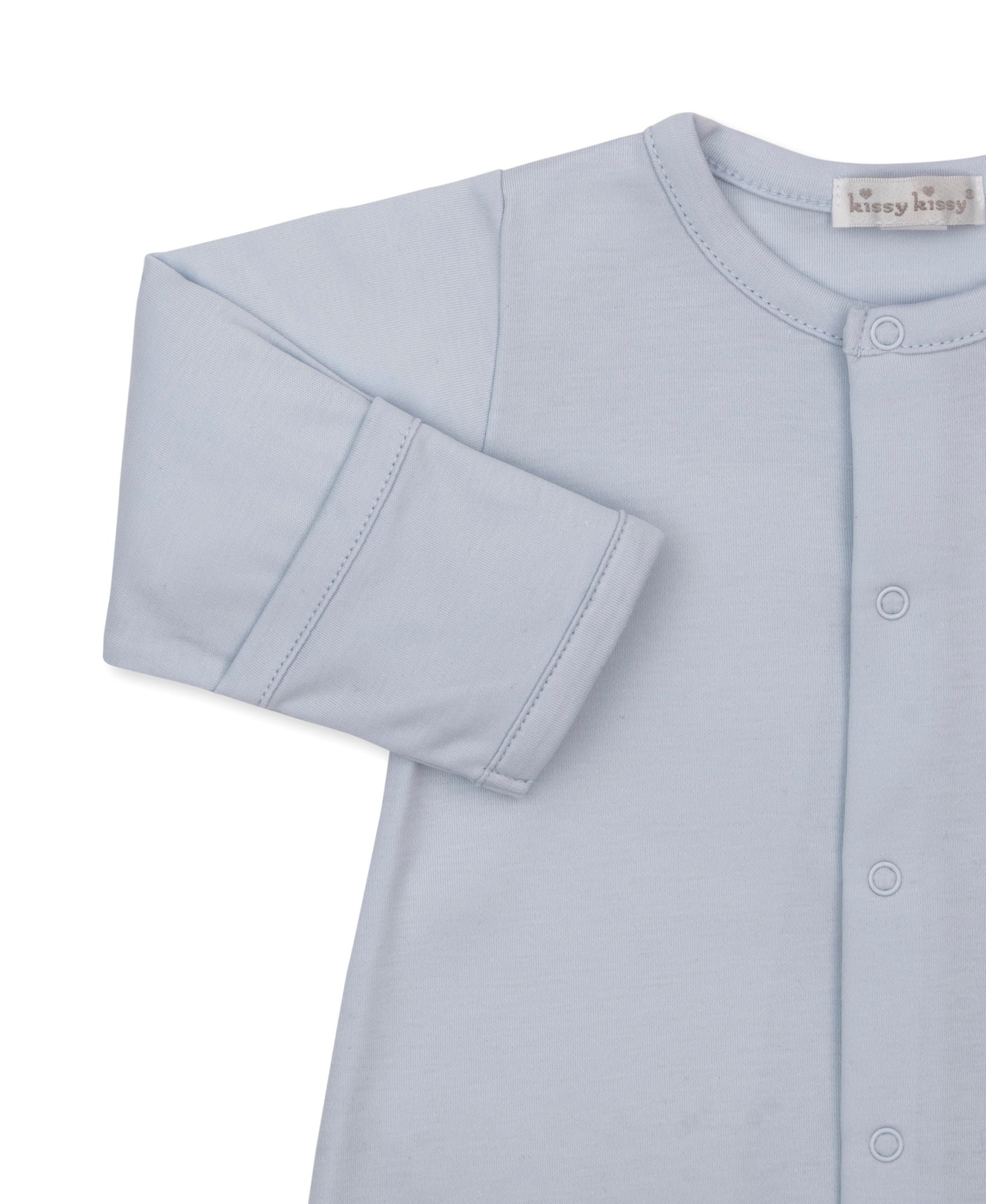 Teddy Bear Club Embroidered Converter Gown: Light Blue