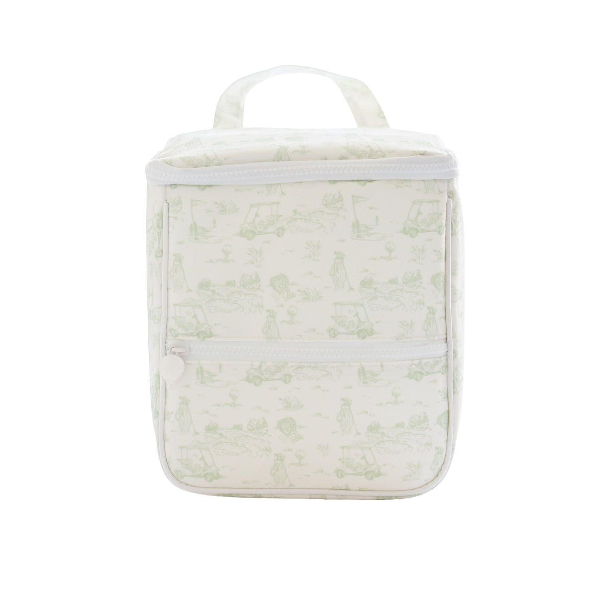 Golf Toile Lunch Bag: Green