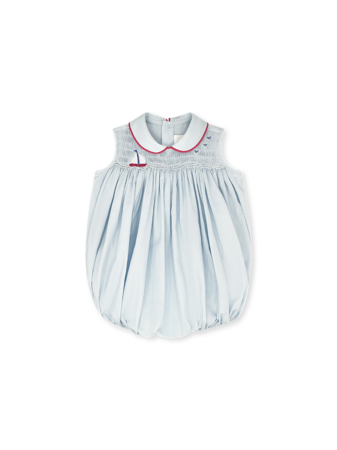 Beckett Bubble: Brentwood Blue with Sailboat Smocking