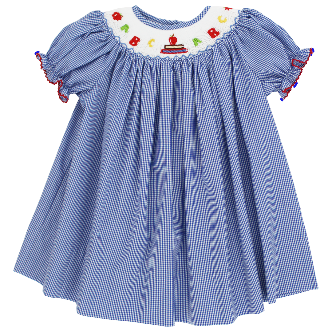 ABC Smocked Bishop Dress