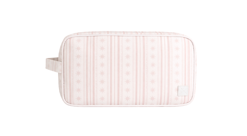 Starlight Stripes Dopp Bag: Pink