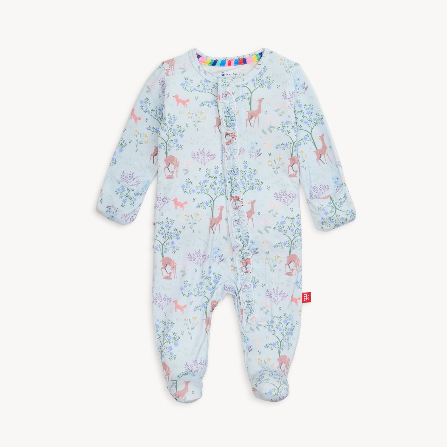 Love You Deerly Modal Magnetic Ruffle Footie