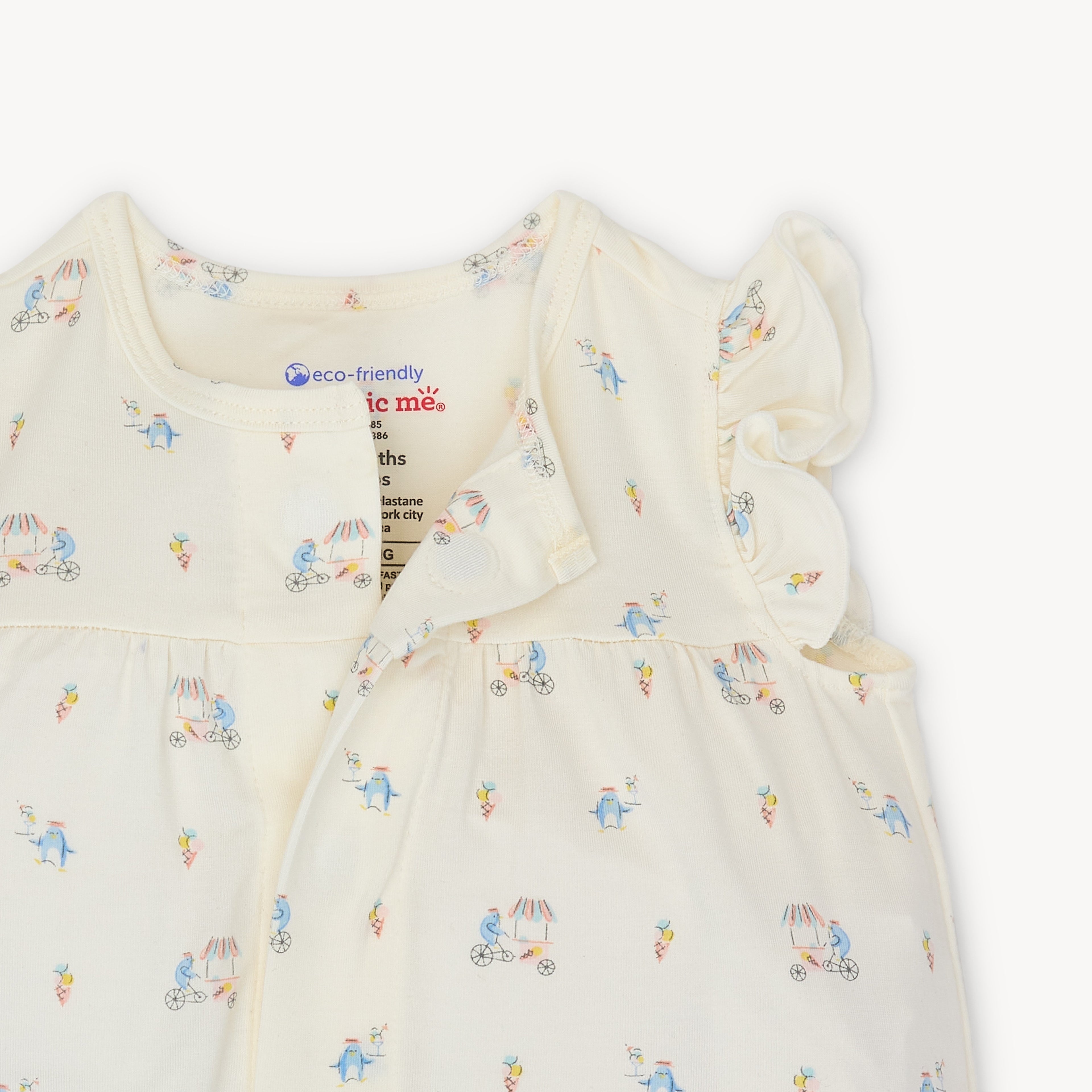 Penguin Pints Modal Magnetic Romper
