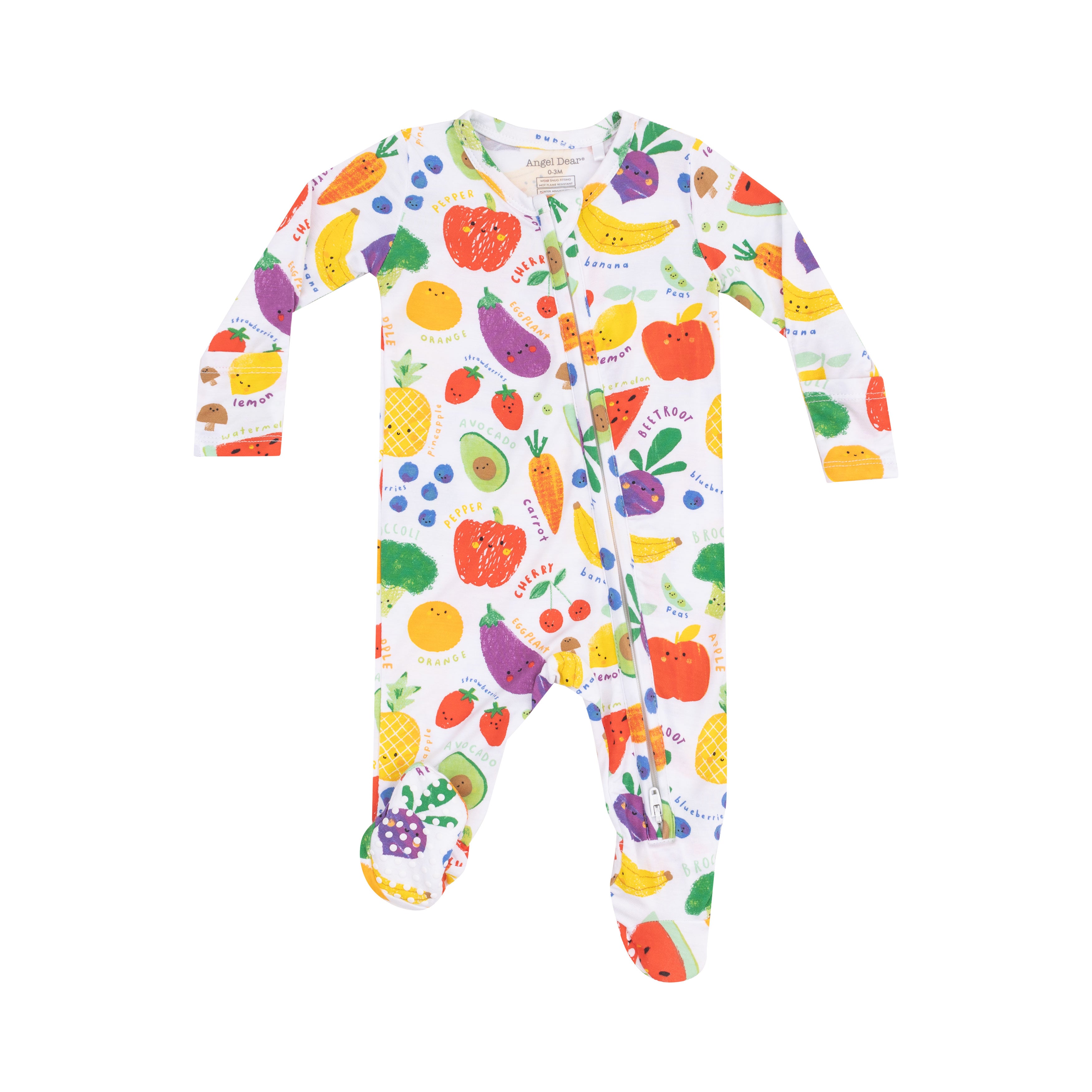 Eat the Rainbow 2-Way Zipper Footie