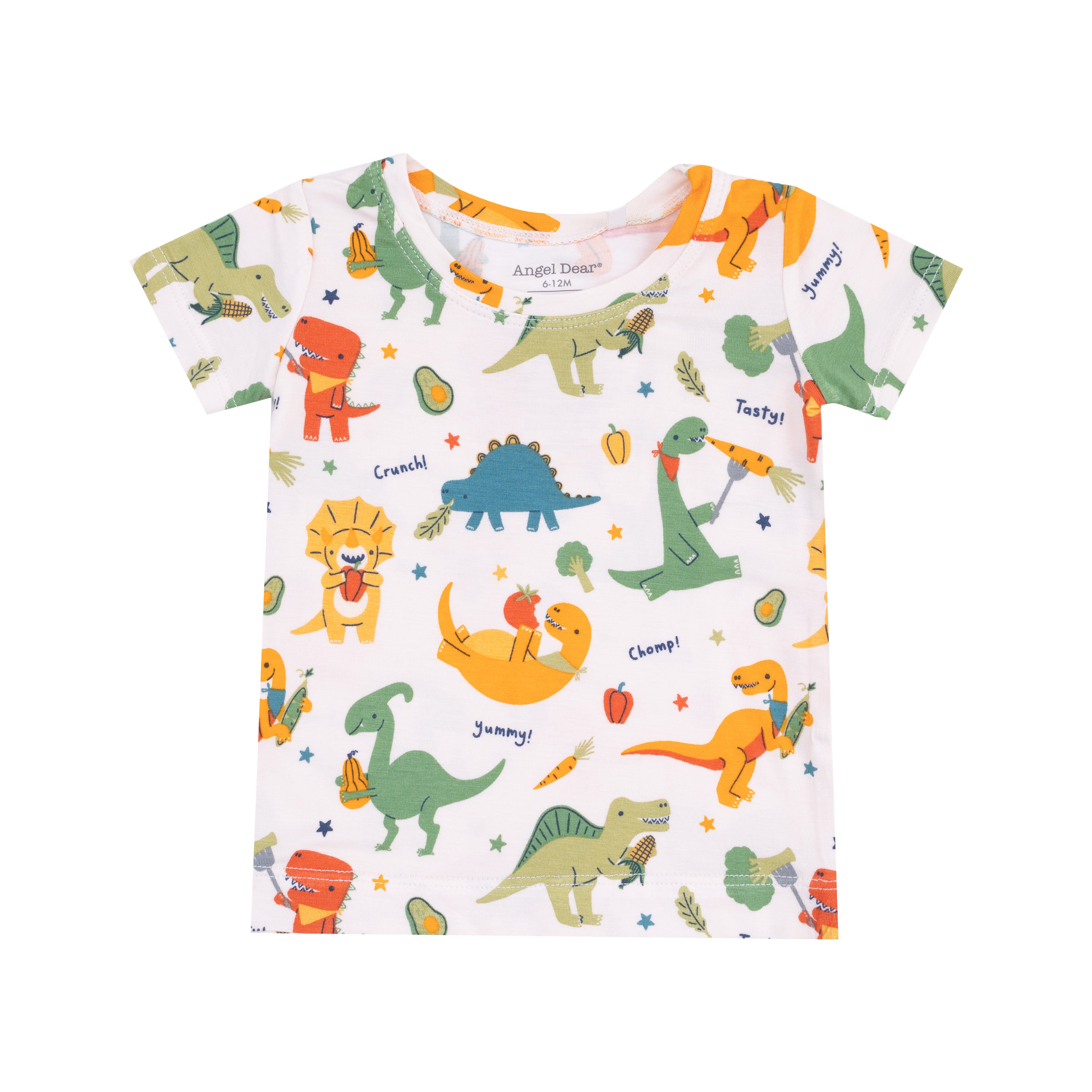 Loungewear Short Set: Veggie Dinos