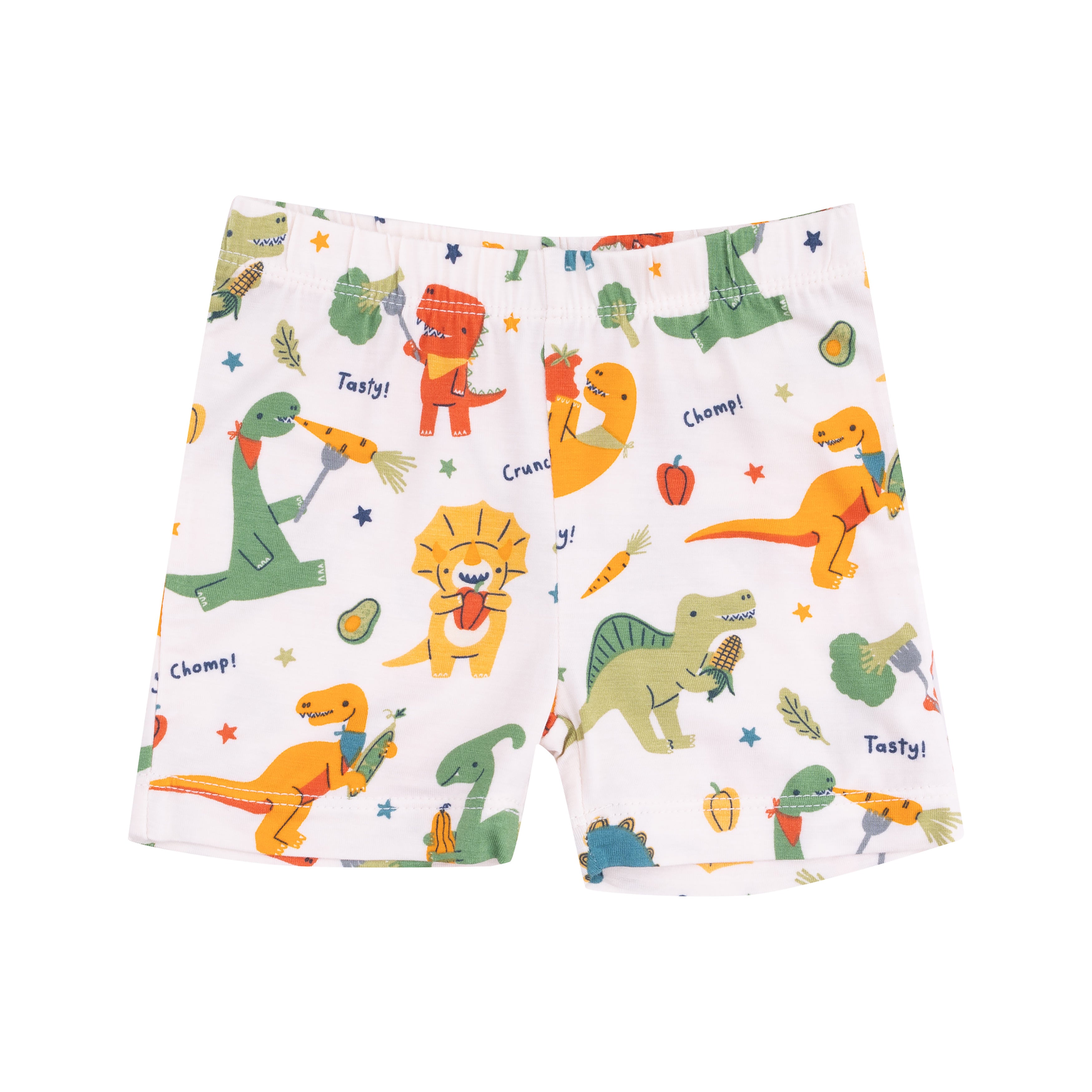 Loungewear Short Set: Veggie Dinos