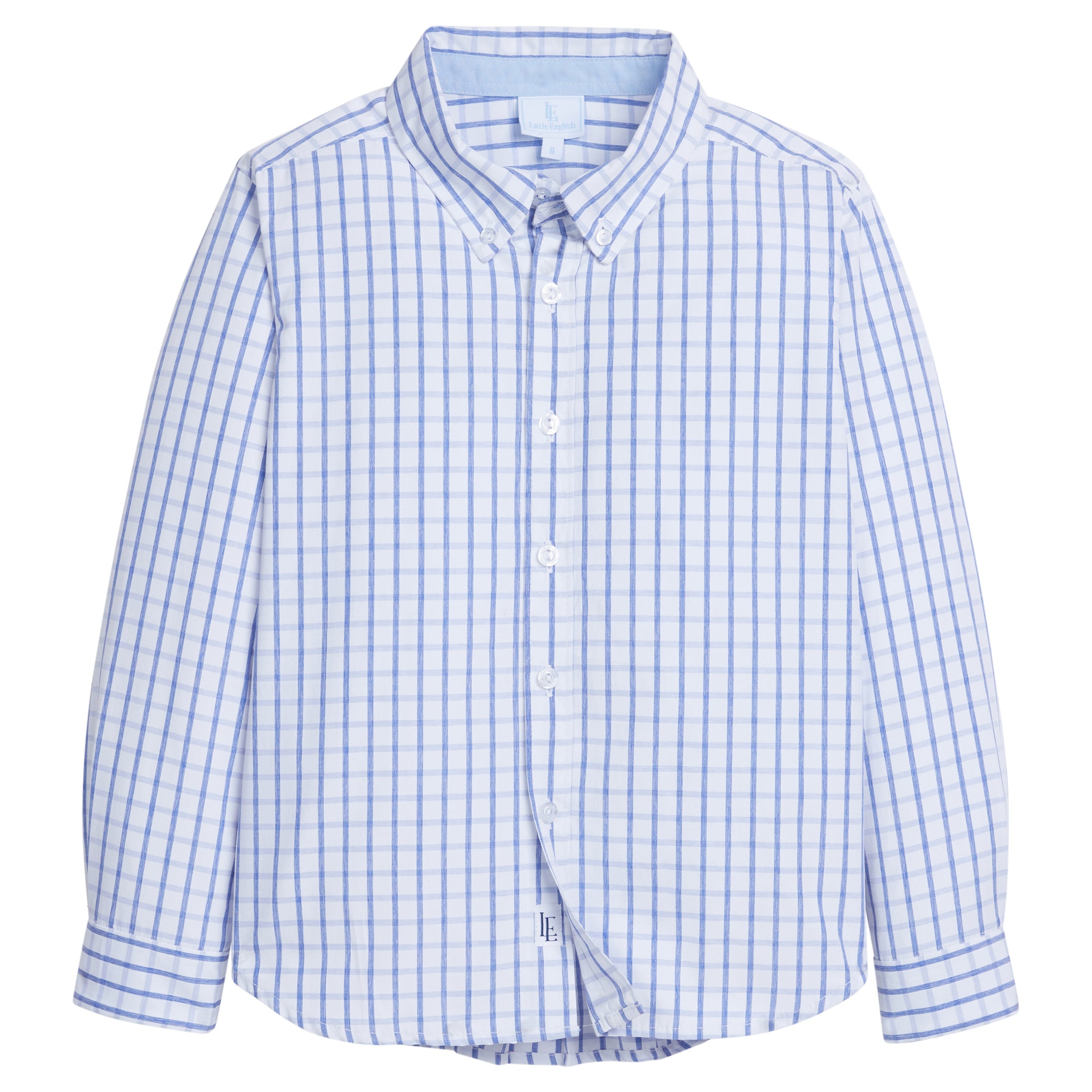 Button Down Shirt: Royal Windowpane