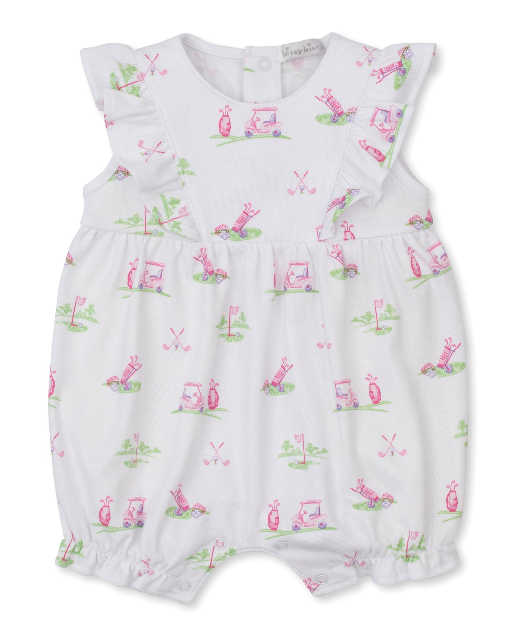 Fairway Foursome Short Playsuit: Pink
