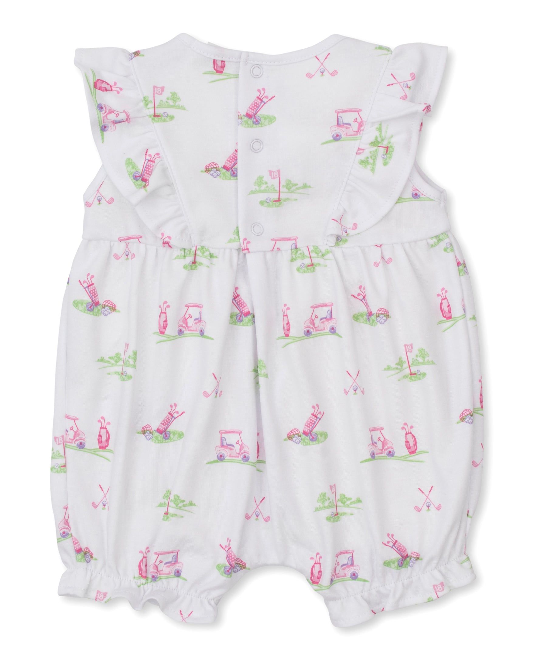 Fairway Foursome Short Playsuit: Pink