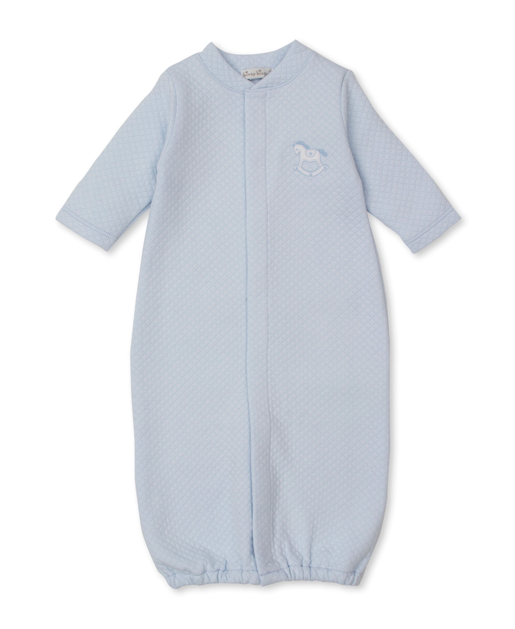 Riding Rockers Jacquard Converter Gown: Light Blue
