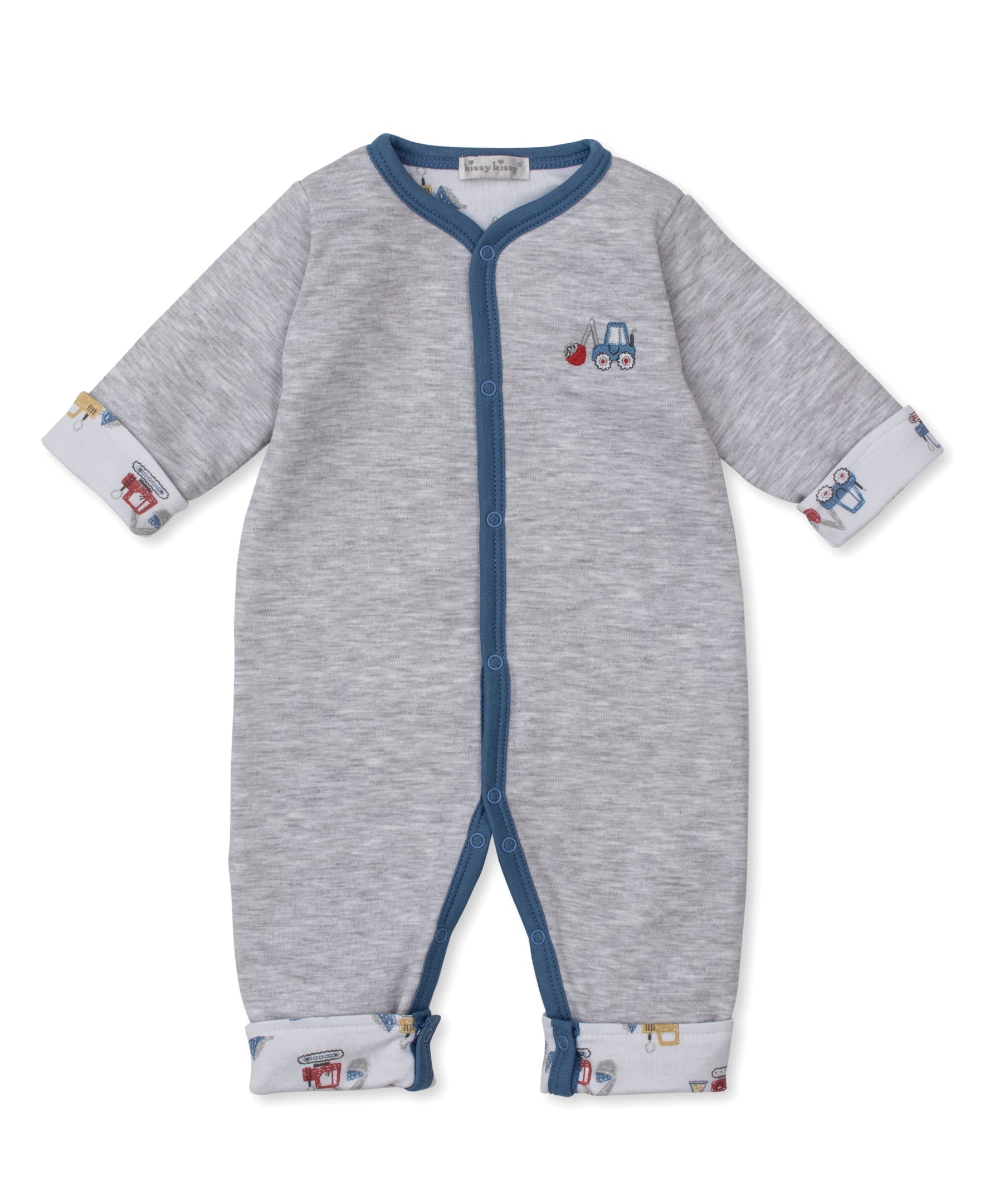 Construction Diggers Reversible Playsuit