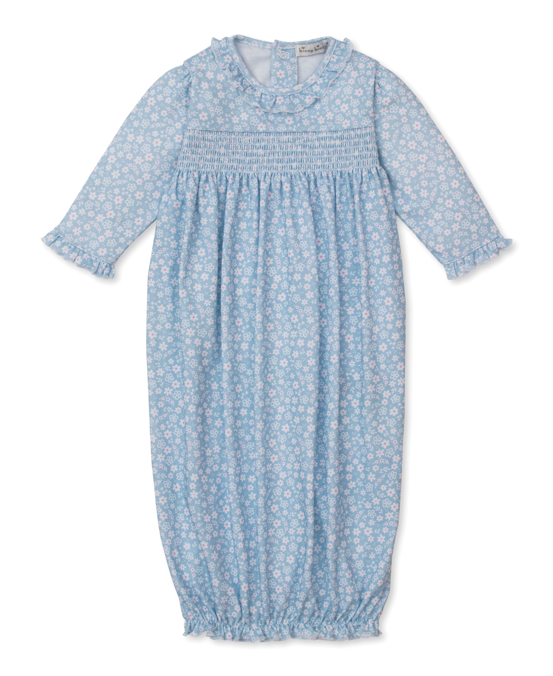 Fall in Bloom Smocked Ruffle Gown