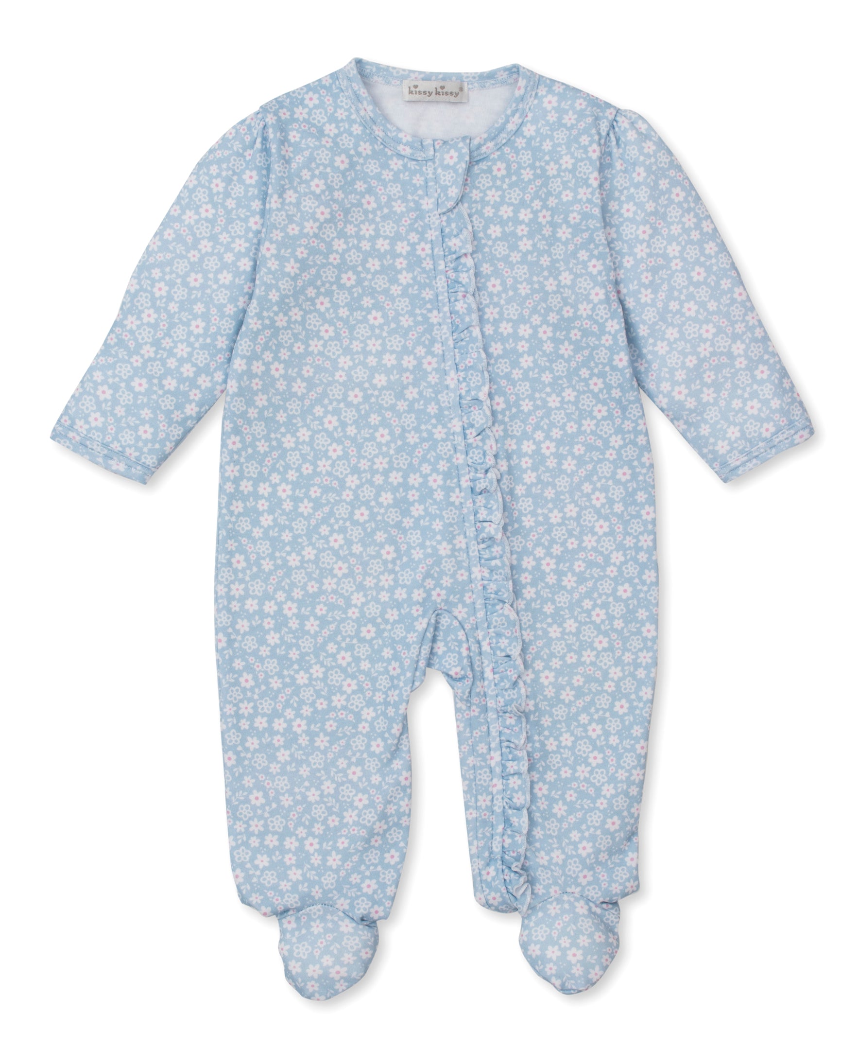 Fall in Bloom Ruffle Zipper Footie