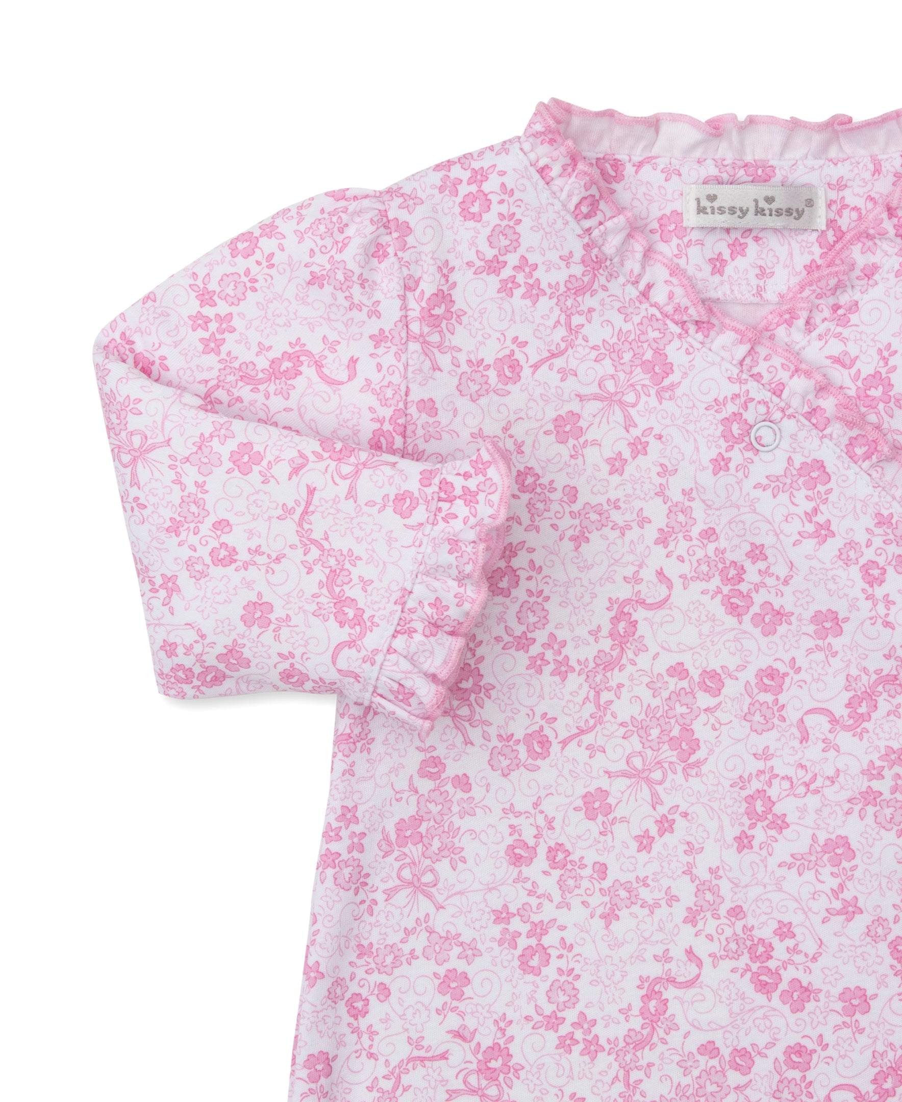 Old English Roses Ruffle Gown: Pink