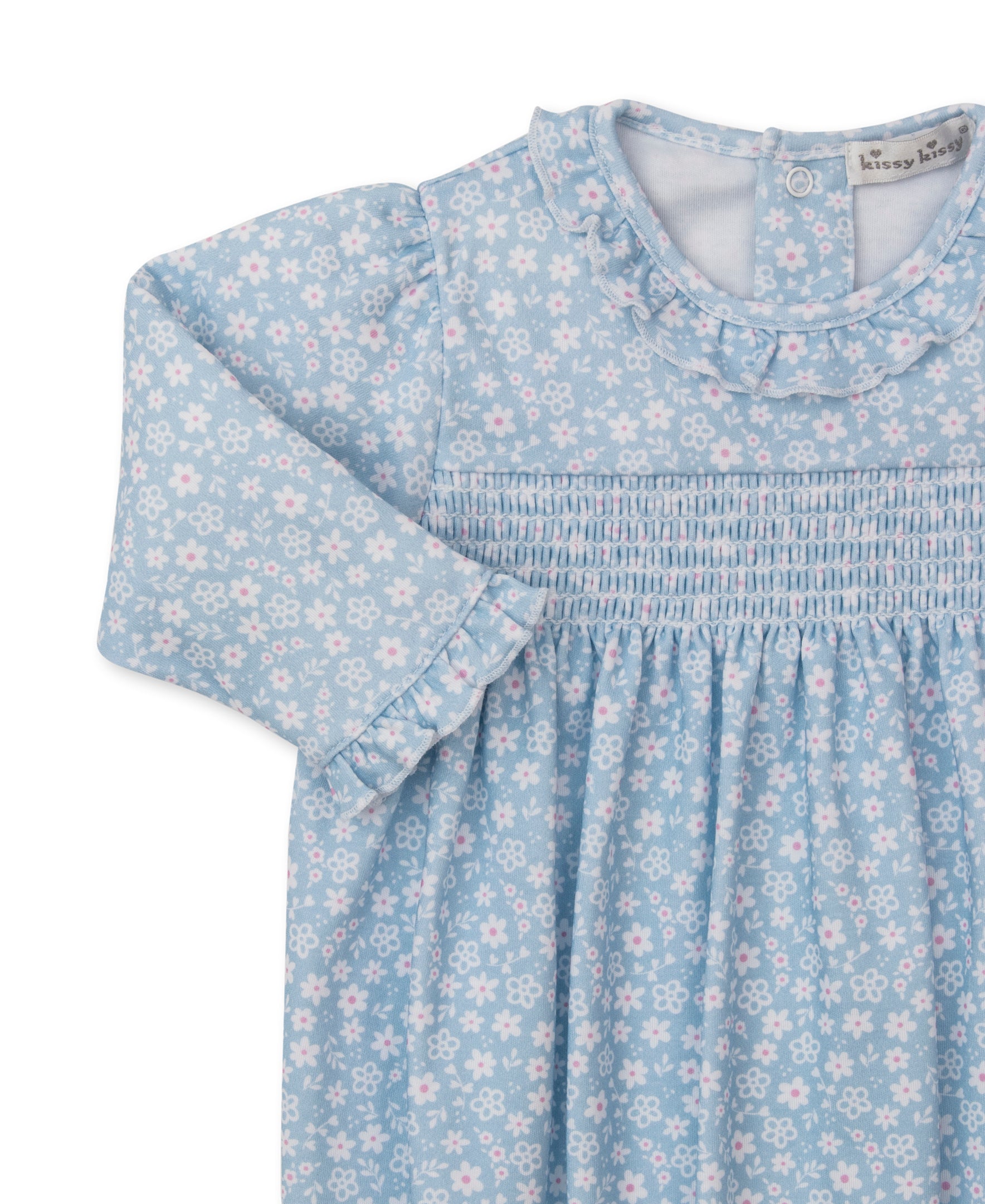 Fall in Bloom Smocked Ruffle Gown