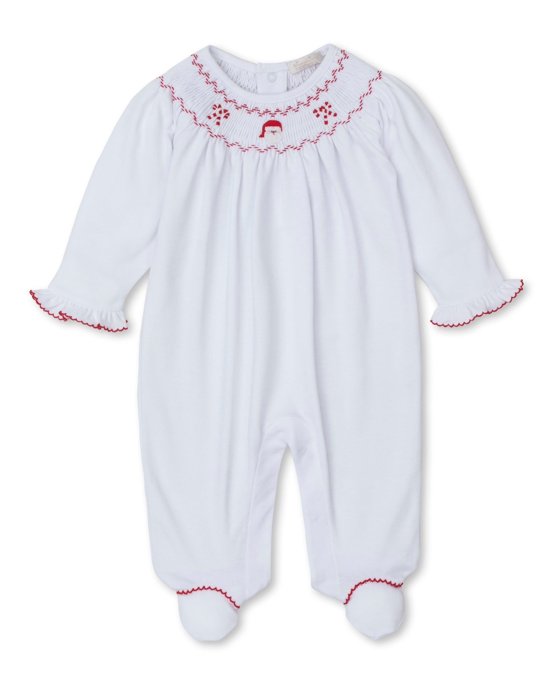 CLB Holiday Medley Bishop Hand Smocked Footie