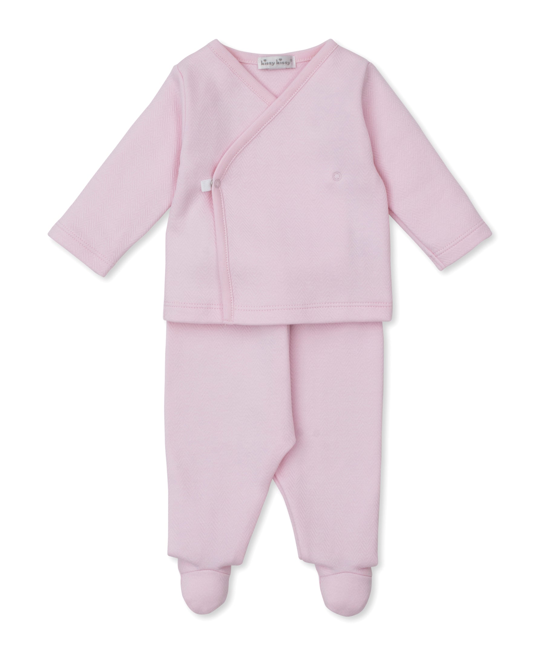 Sweet Homecoming Jacquard Footed Pant Set