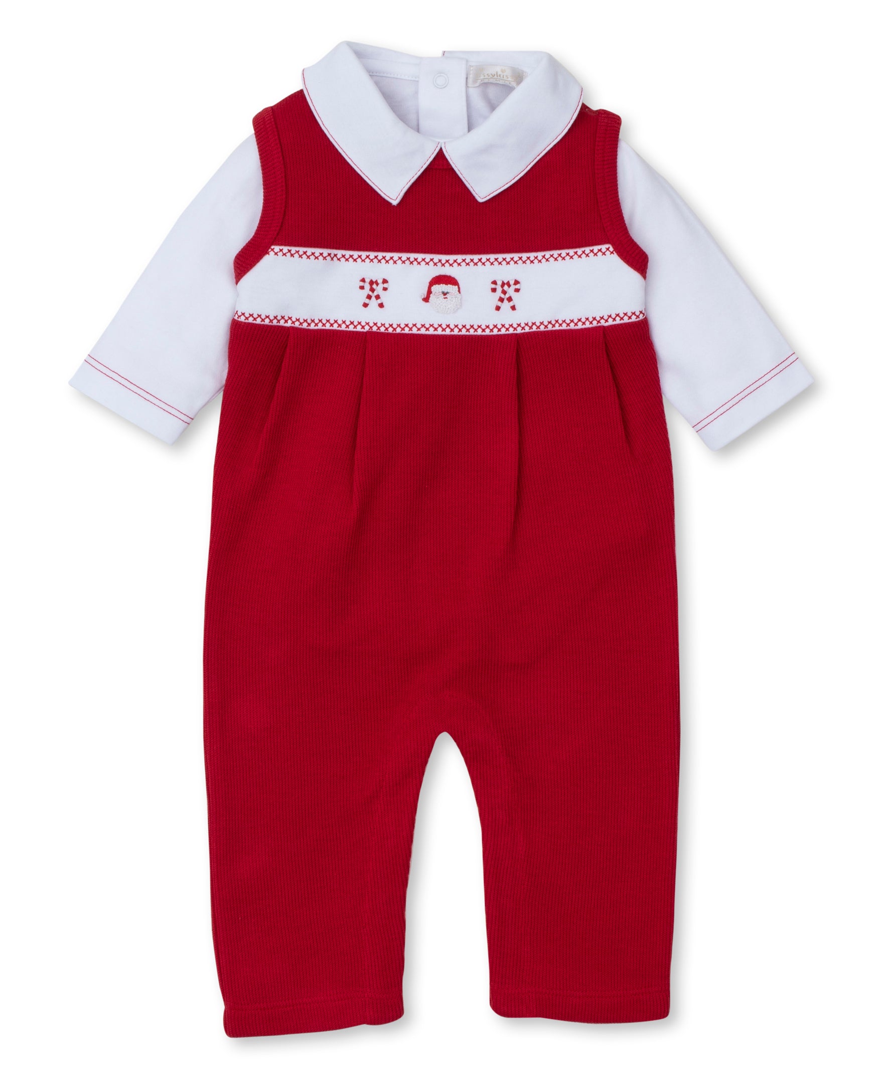 CLB Holiday Medley 2-Piece Overall Set with Hand Embroidery