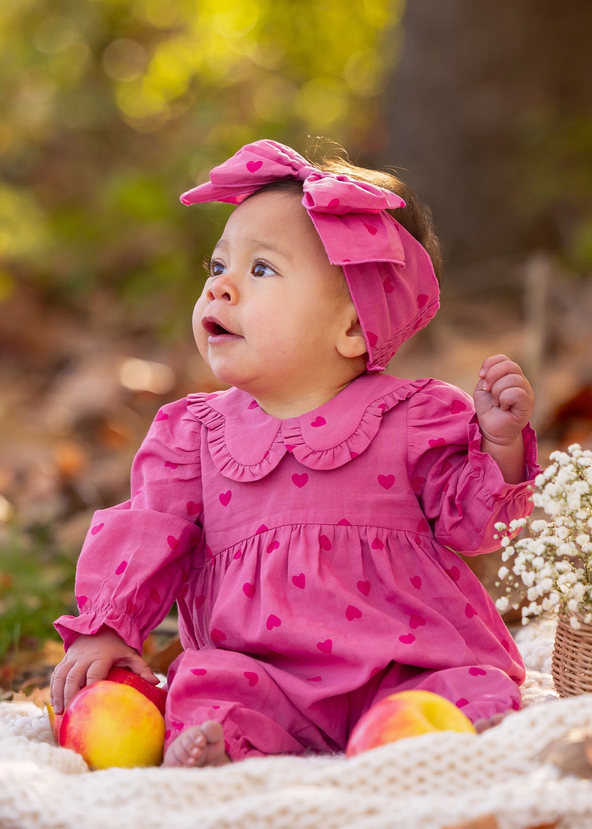 Perfect in Pink Romper: Hearts