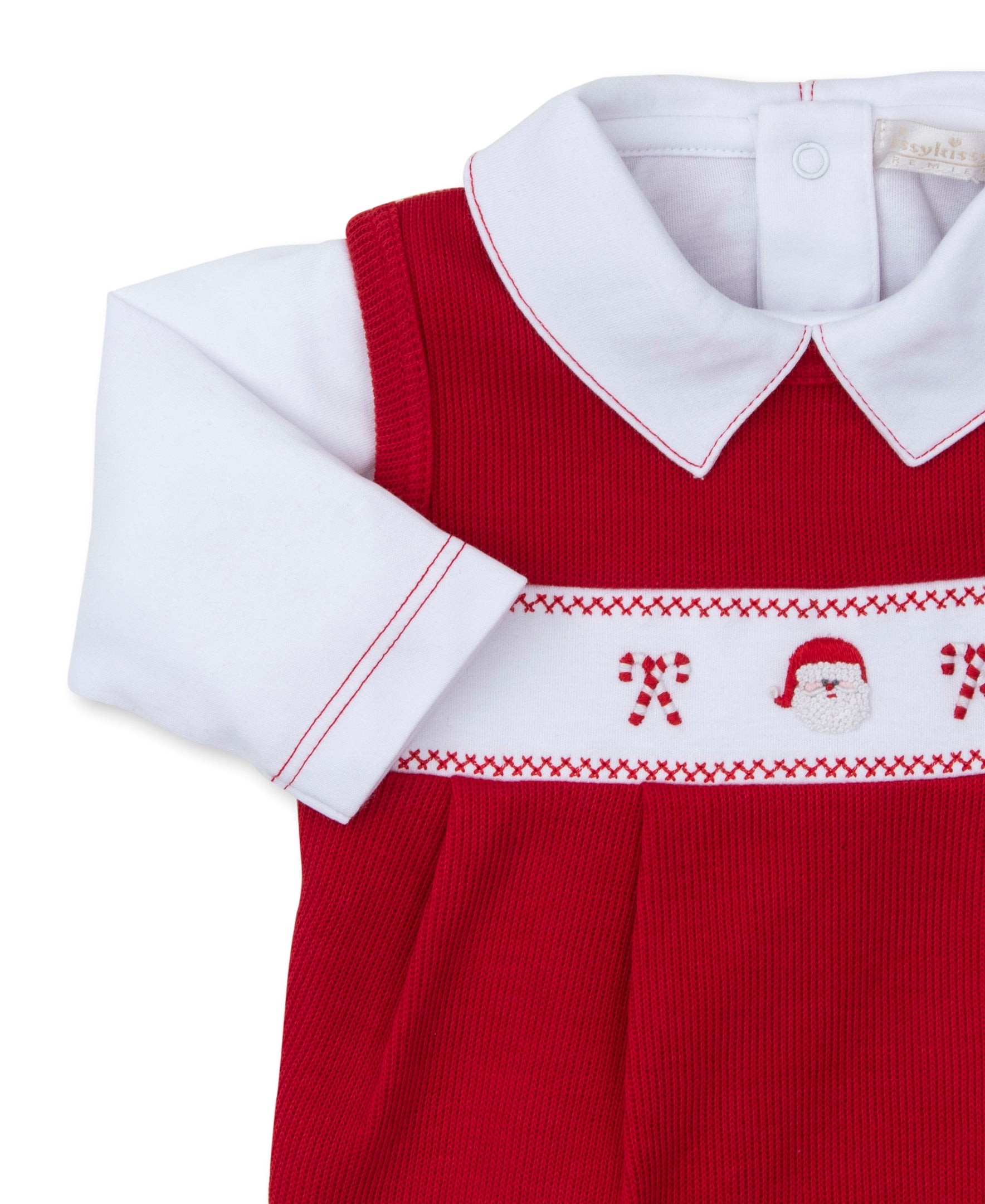 CLB Holiday Medley 2-Piece Overall Set with Hand Embroidery