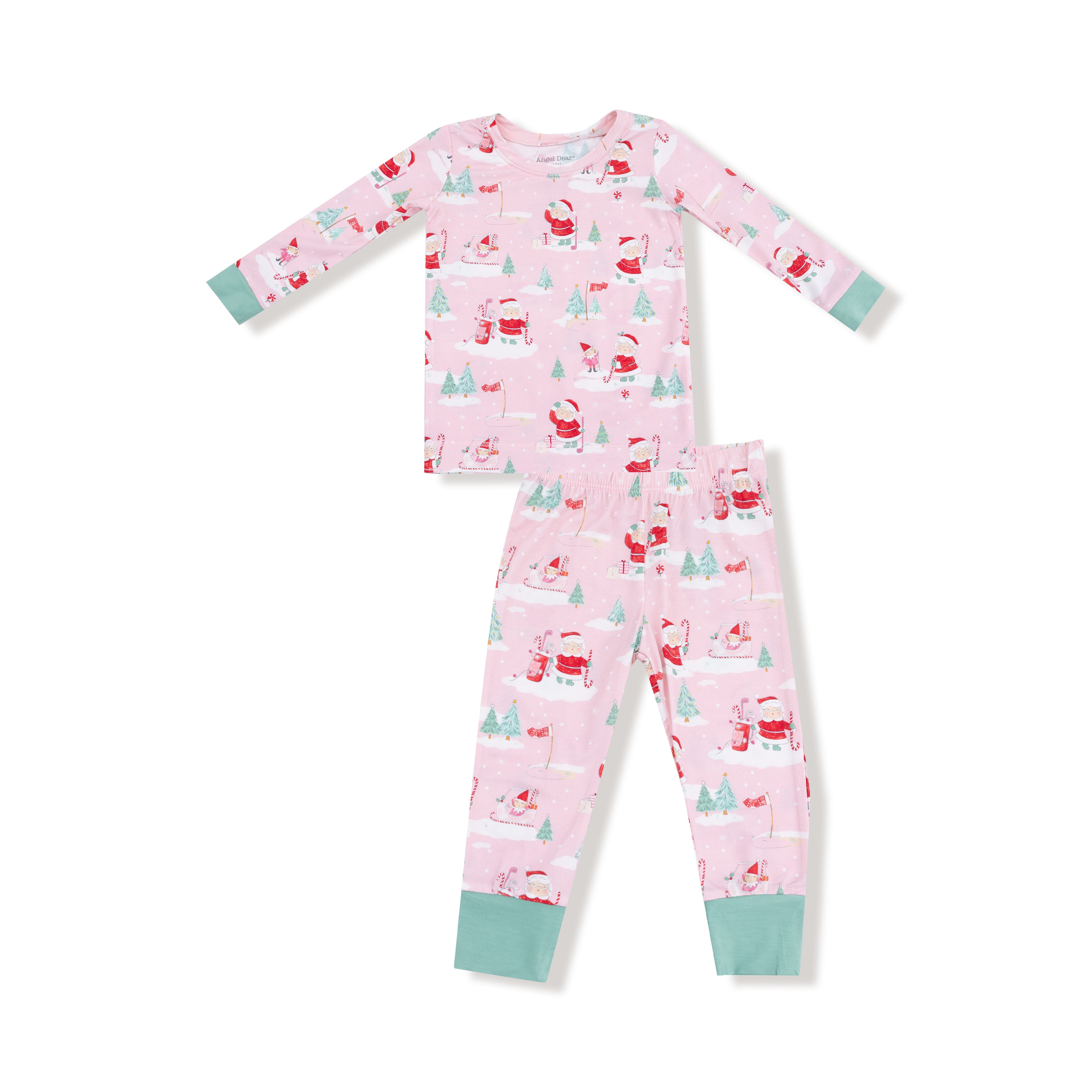 Golfing Mrs. Claus And Elves L/s Loungewear Set