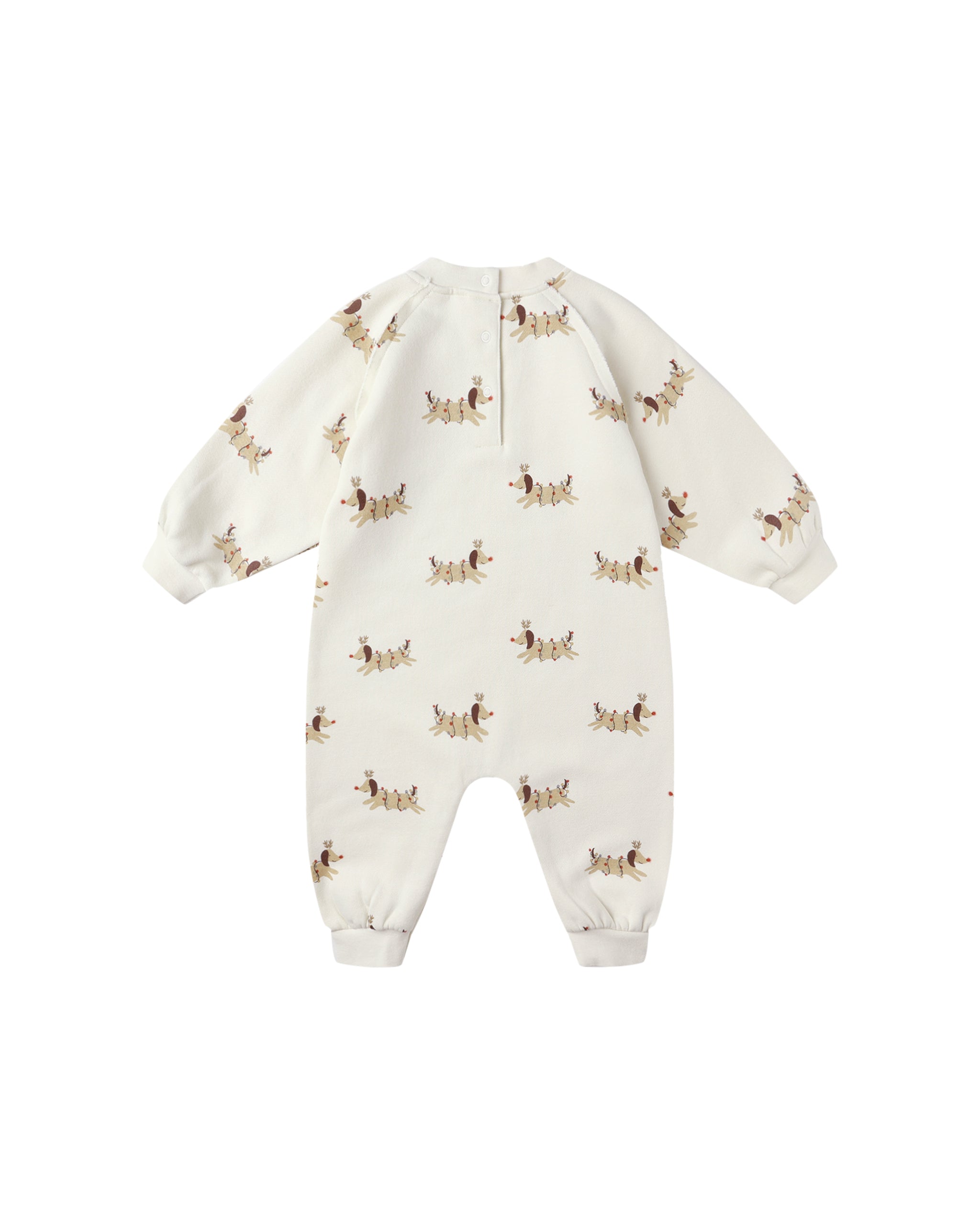 Raglan Jumpsuit: Christmas Dogs