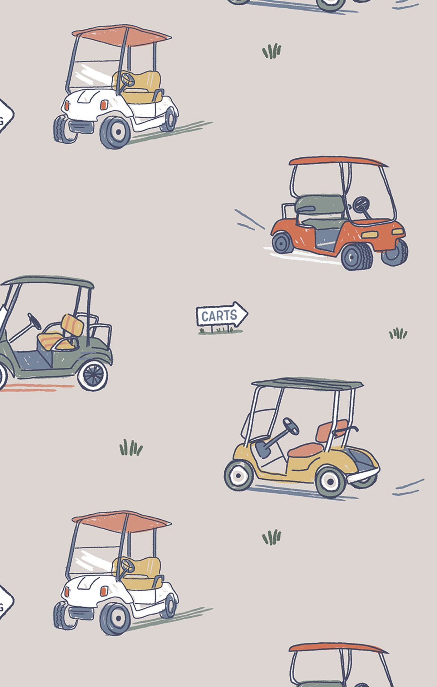 Zooming Golf Carts 2 Way Zipper Footie
