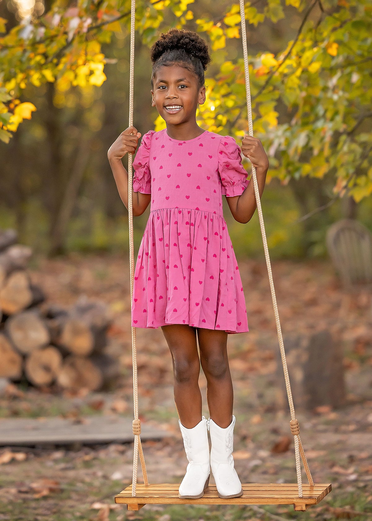 Perfect in Pink SS Dress: Hearts