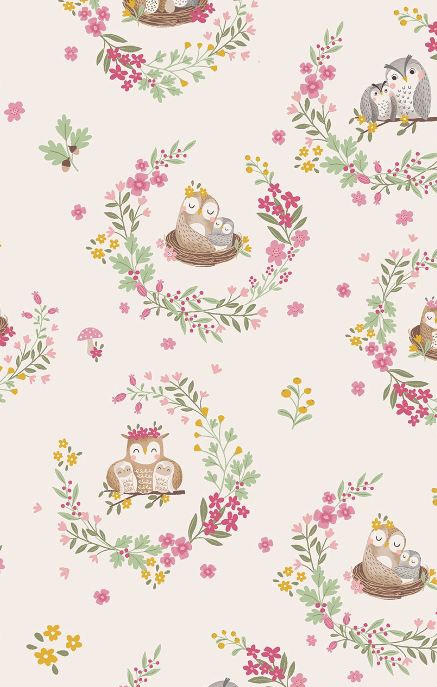 Floral Owl Families 2 Way Ruffle Zipper Footie