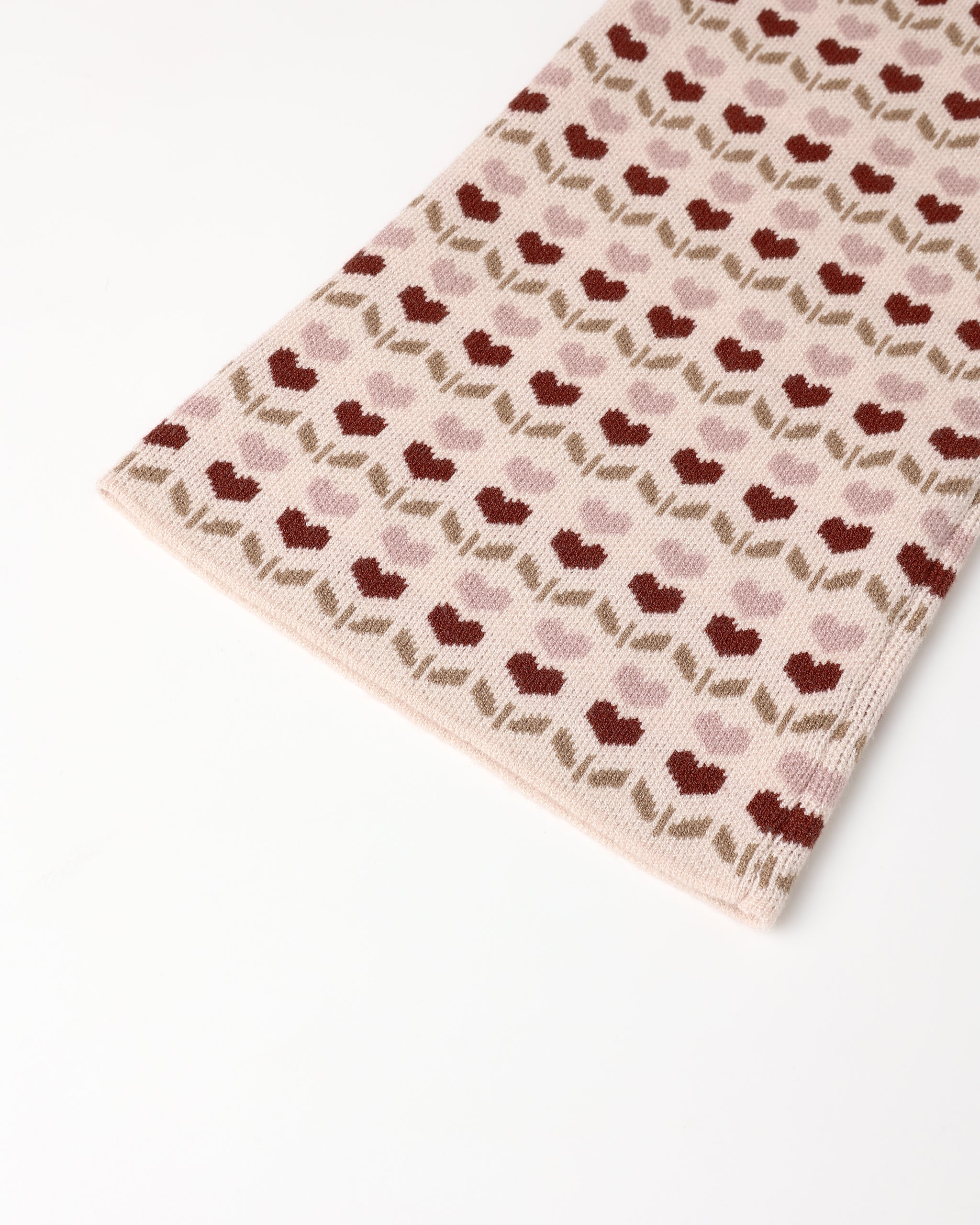 Jacquard Knit Set: Ruby Hearts