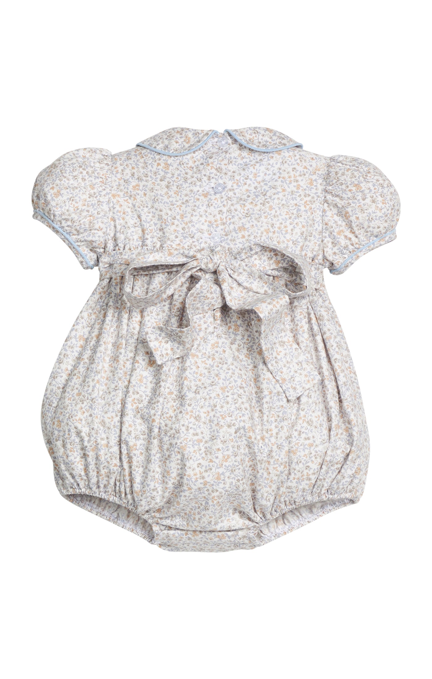 Smocked Peter Pan Bubble: Winthrop Floral