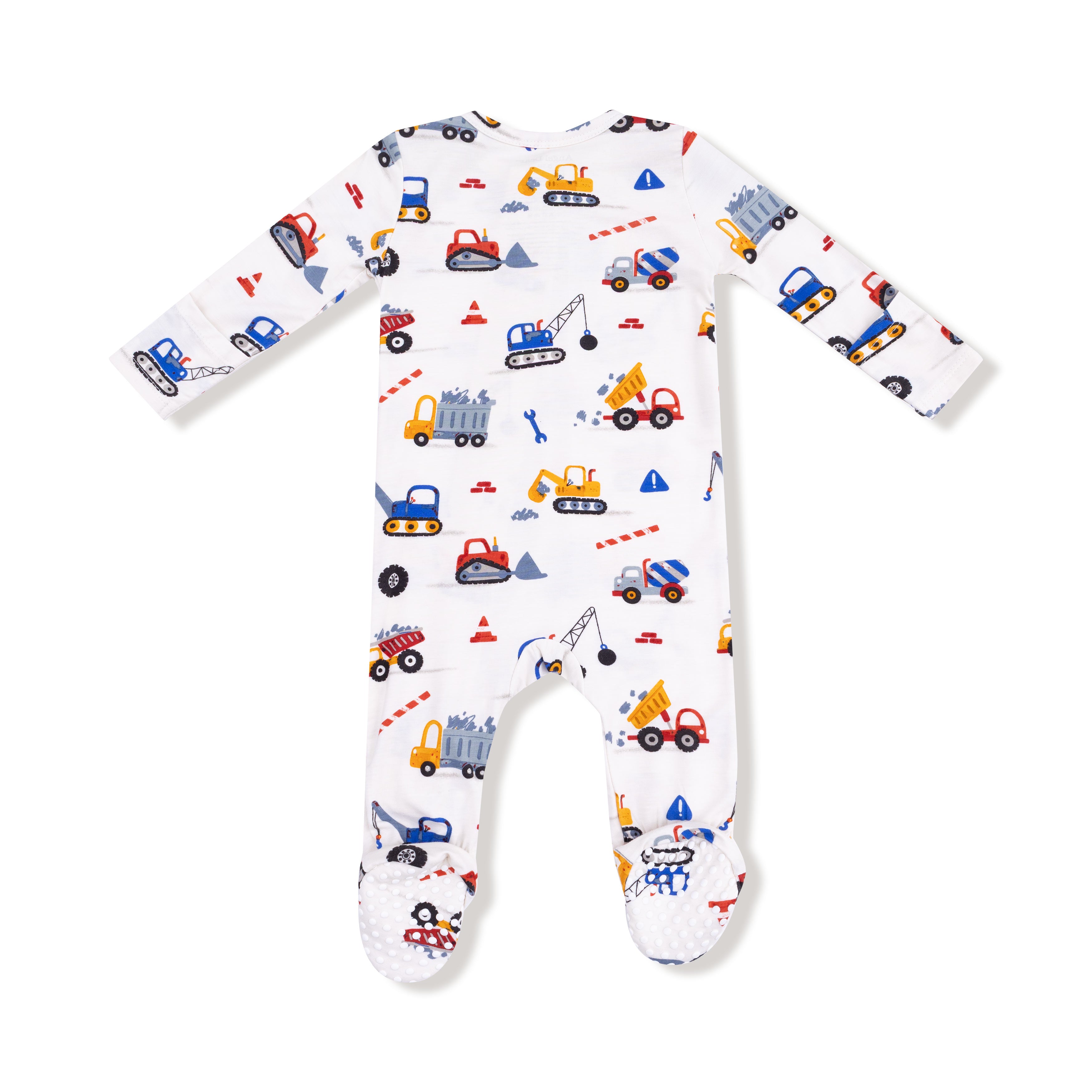 Crayon Construction 2 Way Zipper Footie