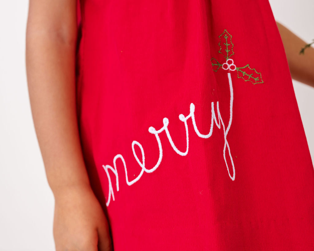 Eloise Dress: High Point Red Corduroy, Merry