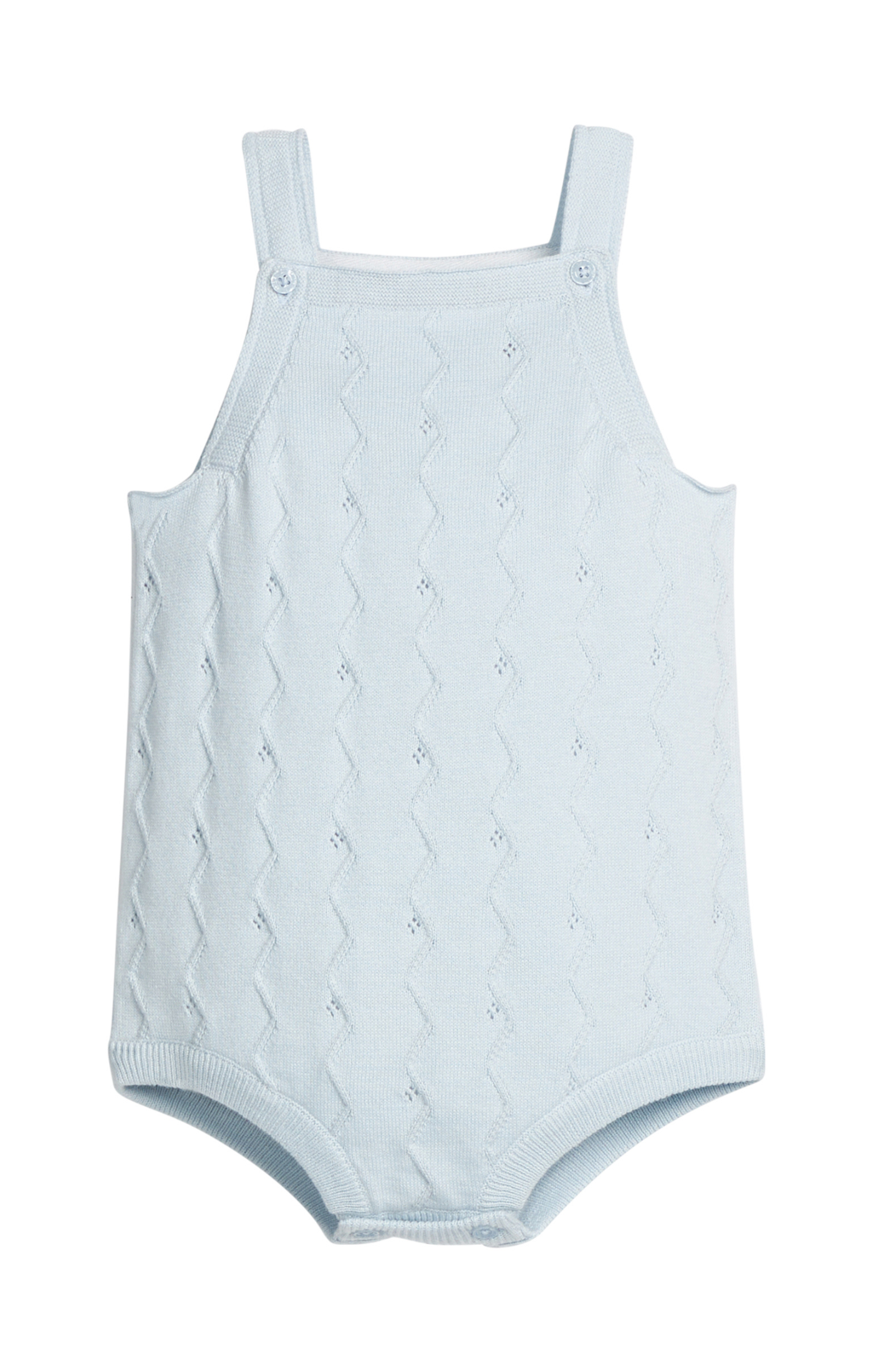 Pointelle Knit Bubble: Light Blue